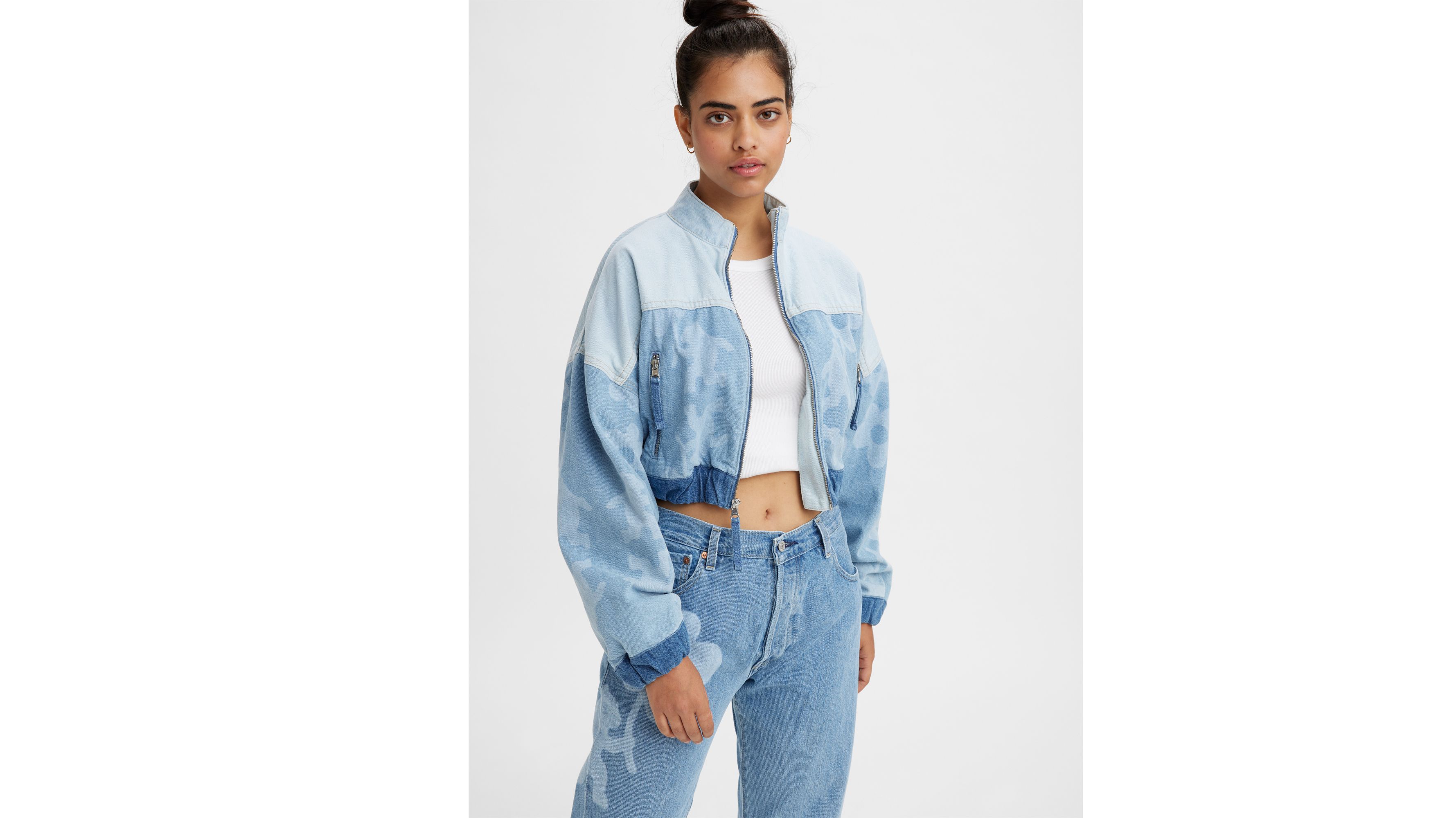 Levi's® X Naomi Osaka Zip Up Trucker Jacket - Medium Wash | Levi's® US