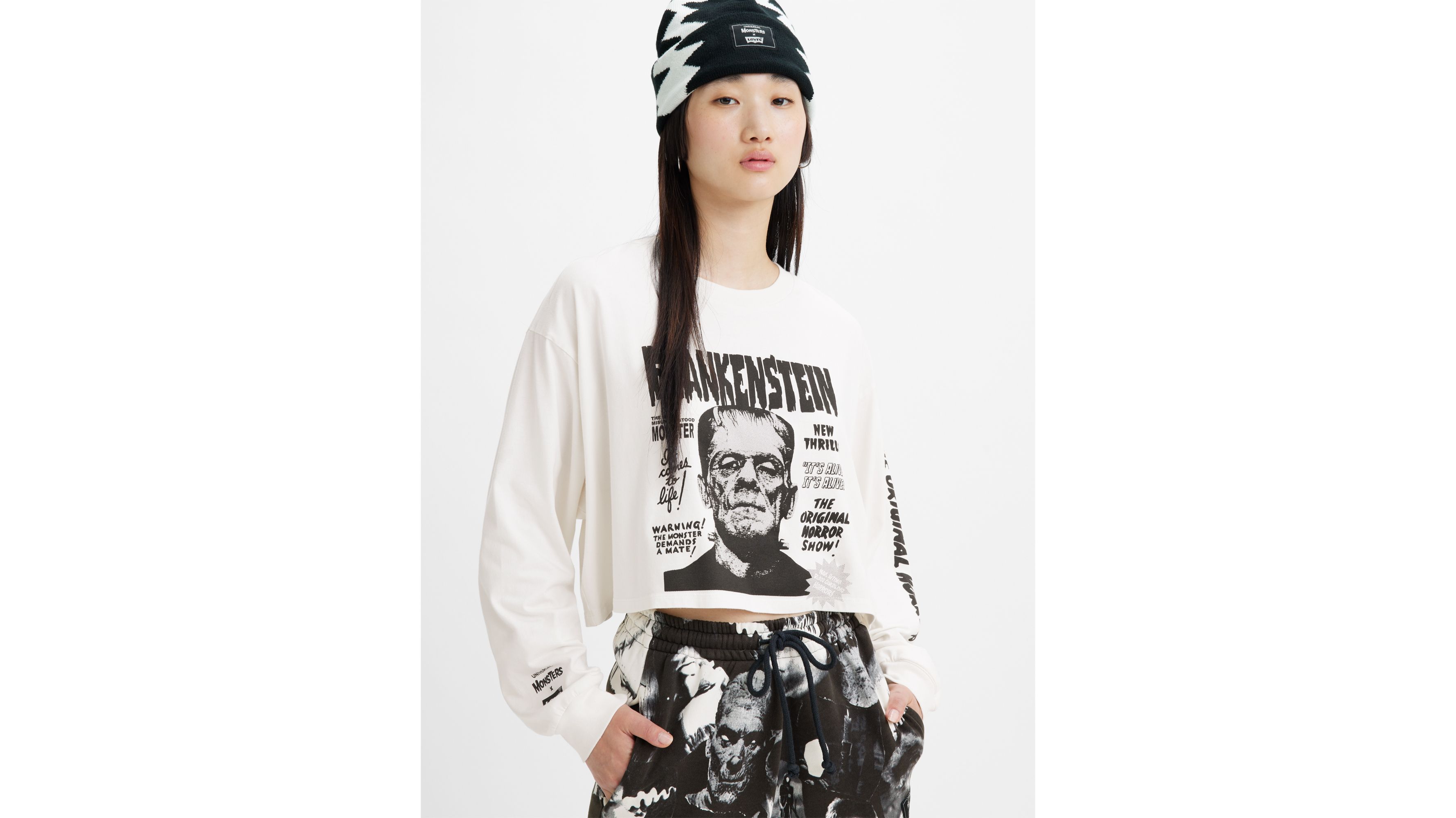 Universal Monsters® X Levi's® Long Sleeve T-shirt - White | Levi's® US