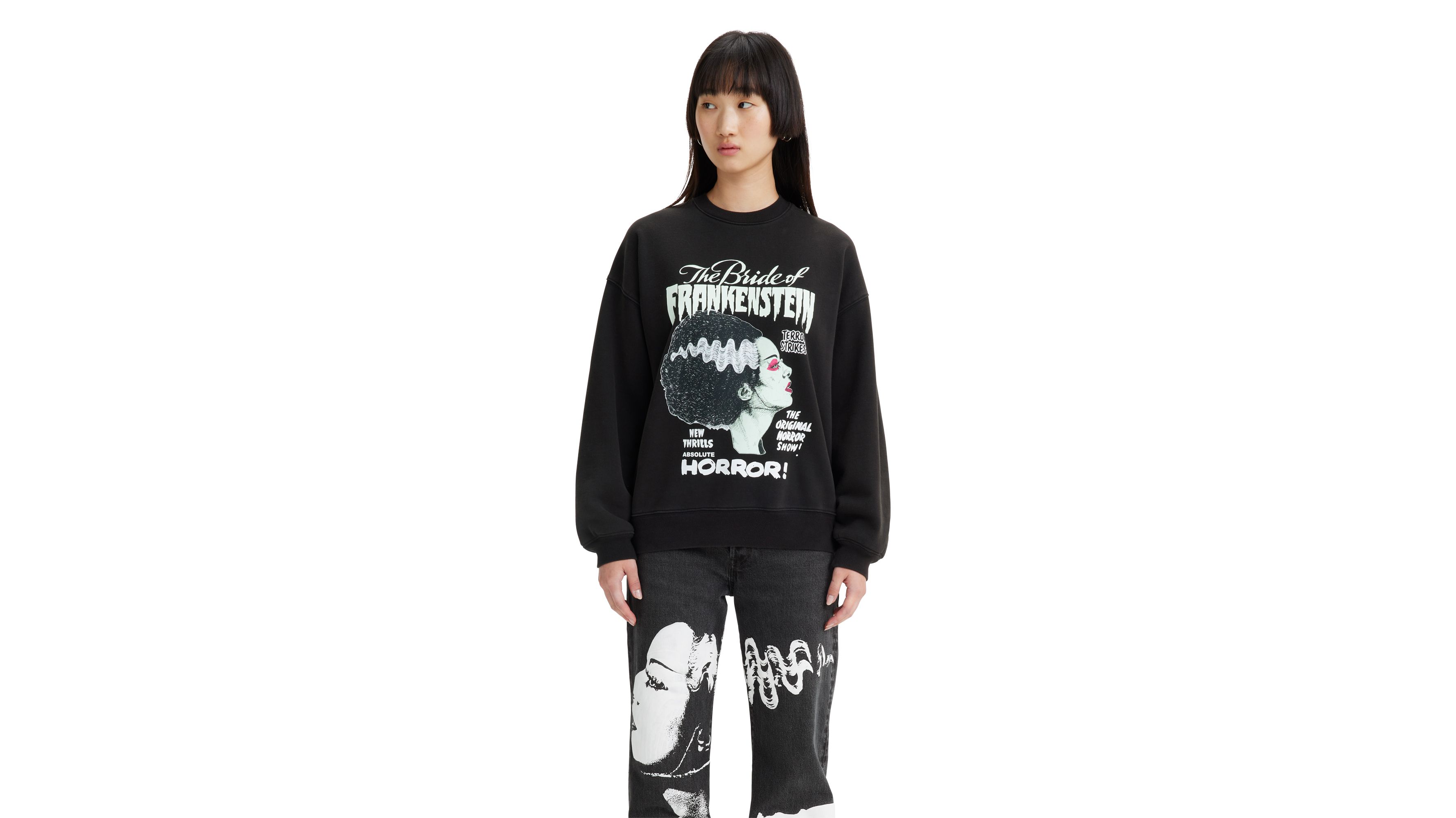 Universal Monsters® X Levi's® Crewneck Sweatshirt - Black | Levi's® US