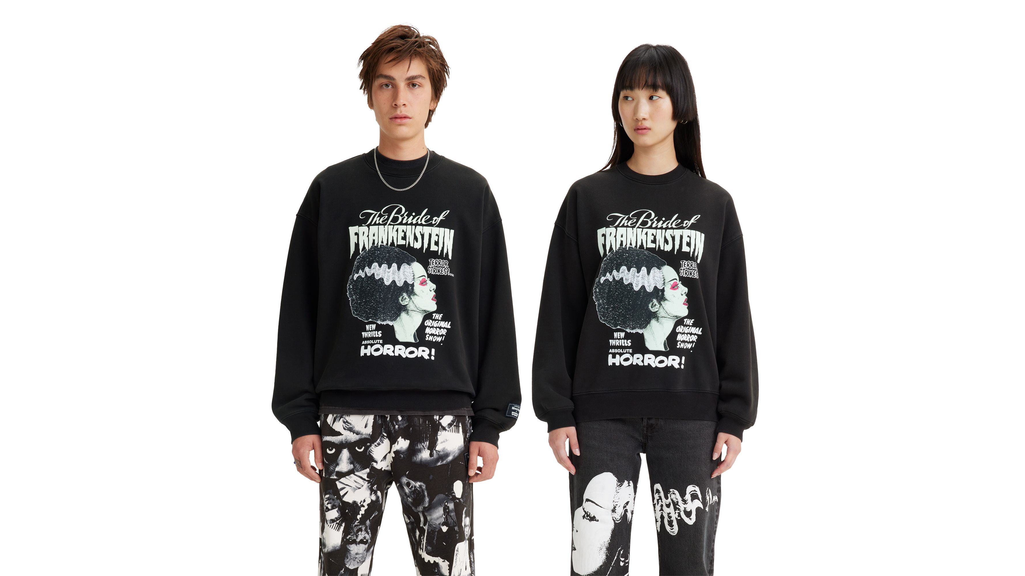 Universal Monsters® X Levi's® Crewneck Sweatshirt - Black | Levi's® US