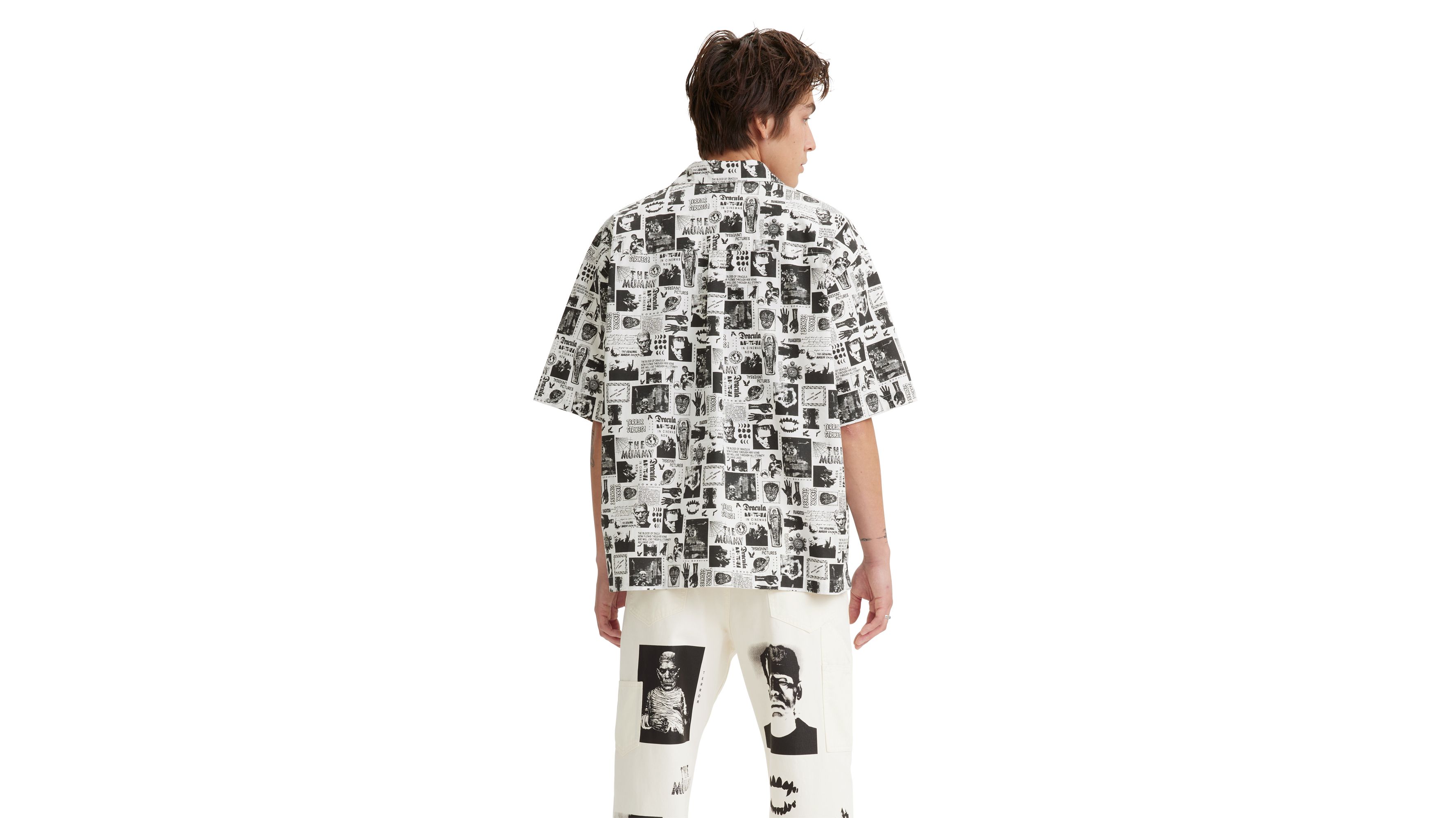 Universal Monsters® x Levi's® Short Sleeve Slouchy Camp Shirt 4