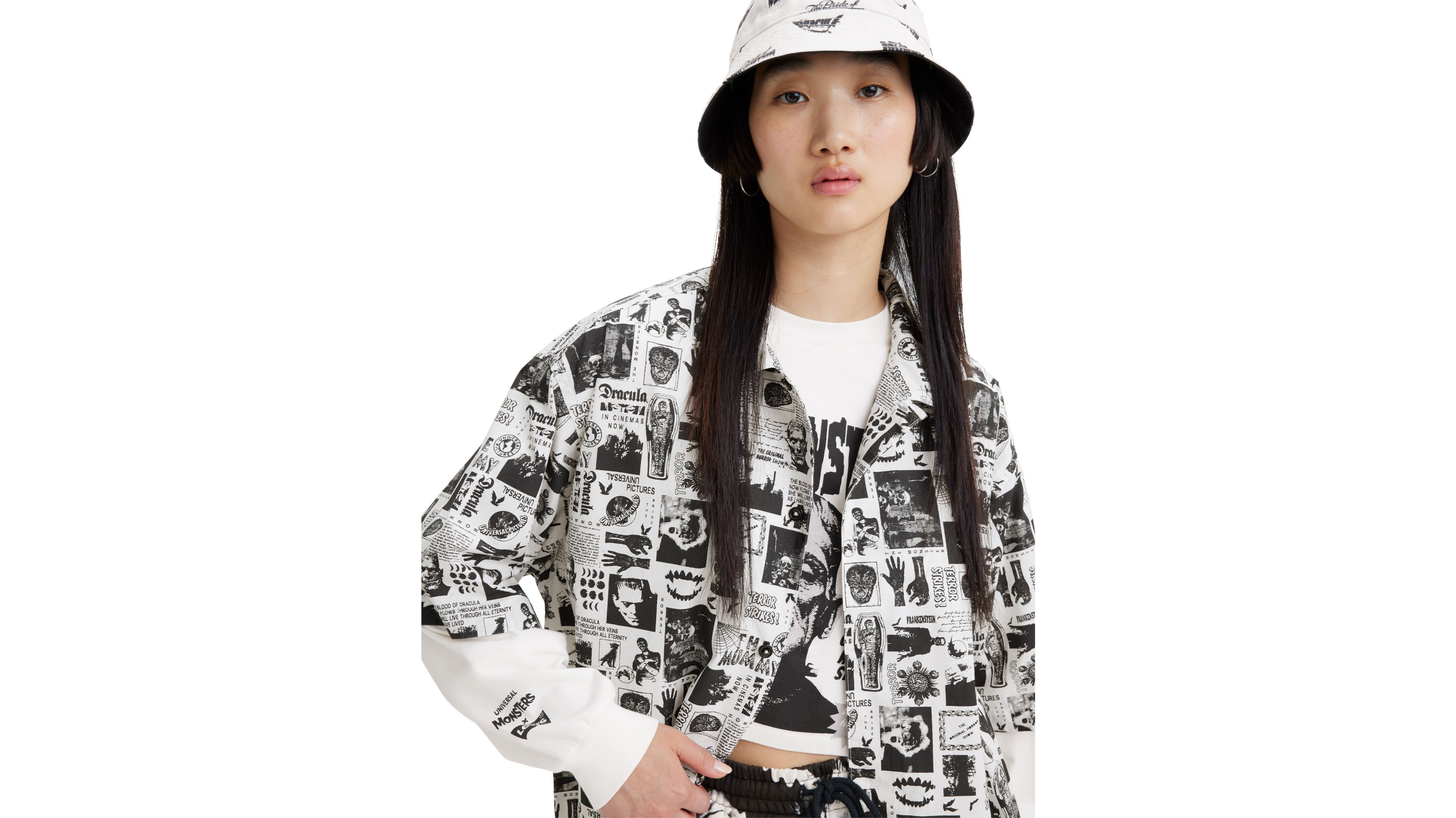 Universal Monsters® x Levi's® Short Sleeve Slouchy Camp Shirt 6