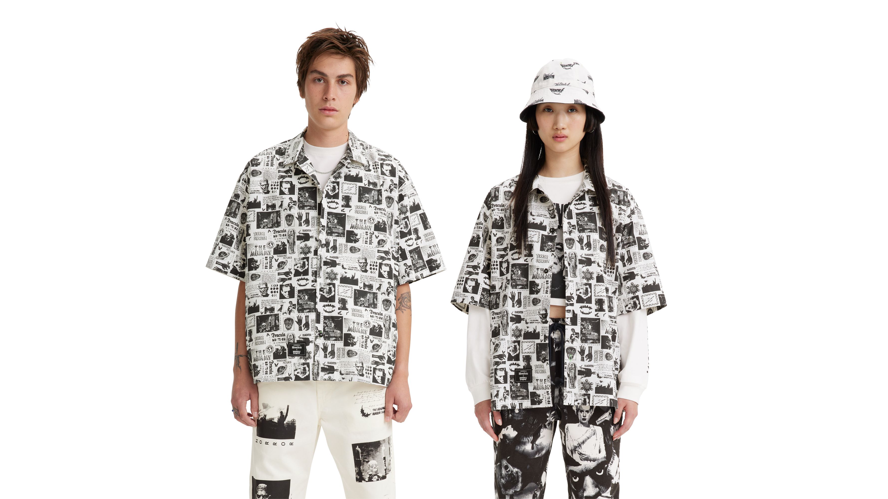 Universal Monsters® x Levi's® Short Sleeve Slouchy Camp Shirt 1