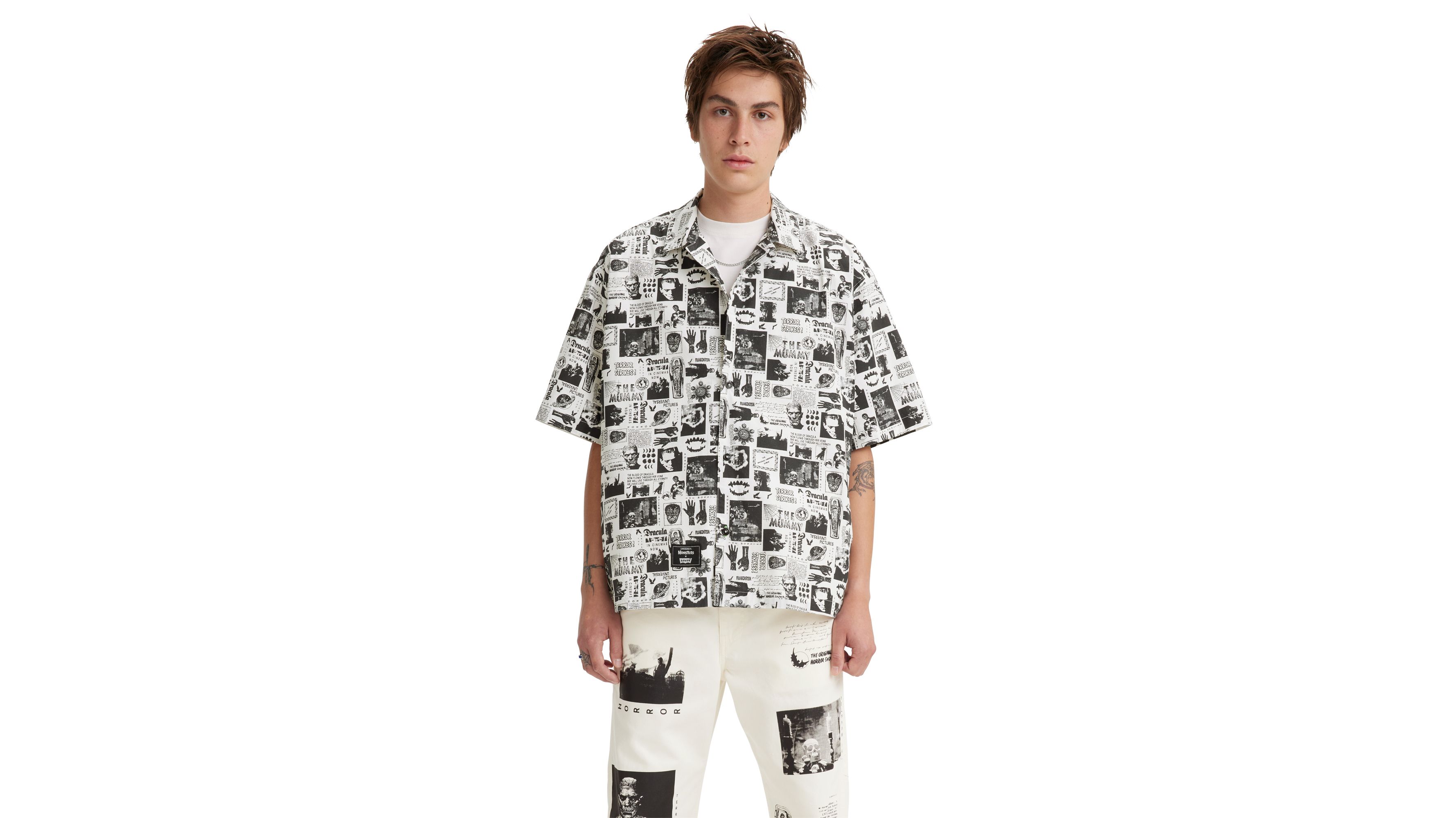 Universal Monsters® x Levi's® Short Sleeve Slouchy Camp Shirt 2