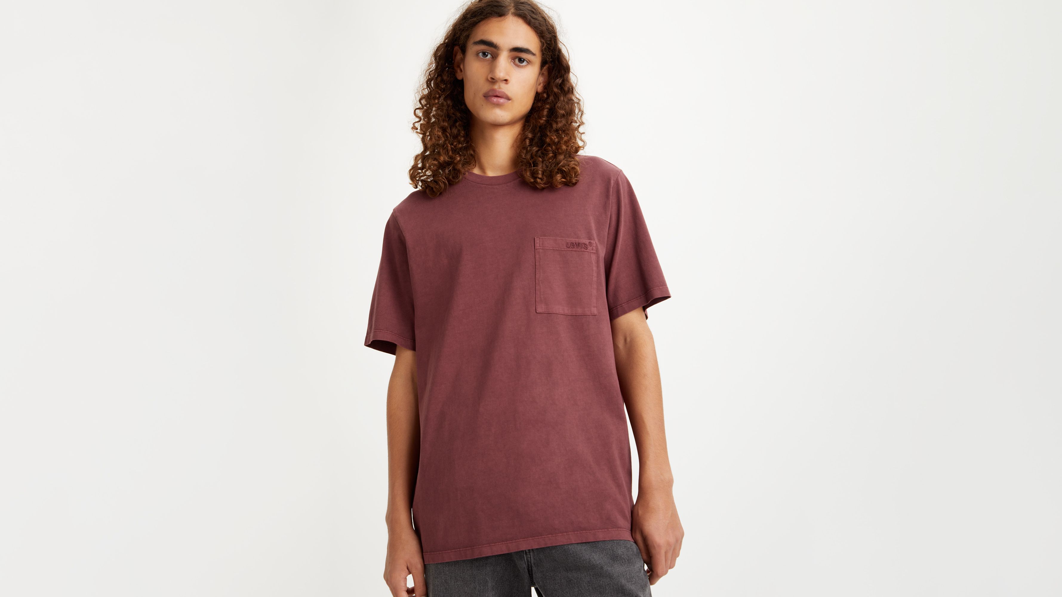 Camiseta de fit relajado con bolsillo 1