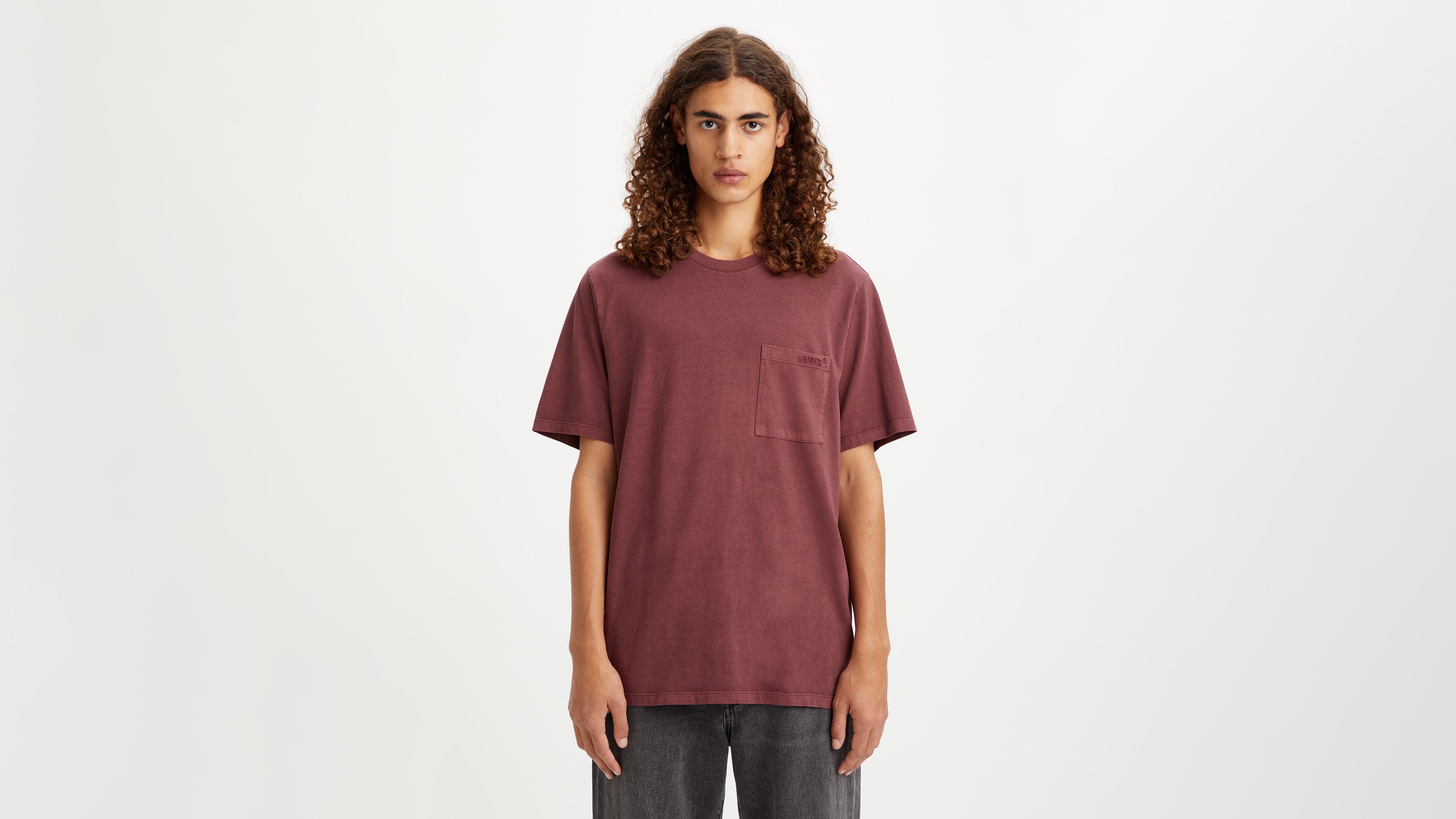 Camiseta de fit relajado con bolsillo 4