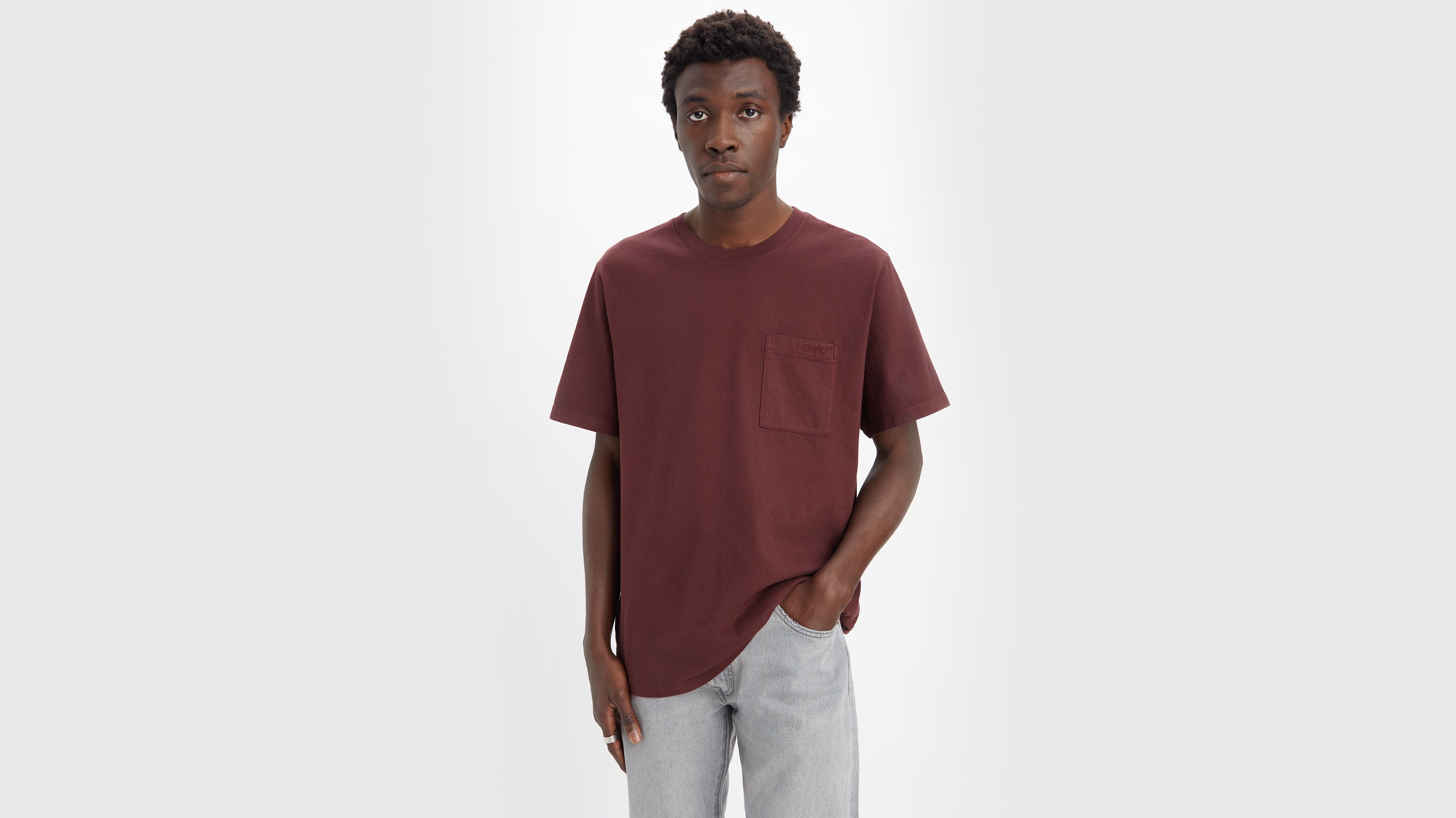 Easy Relaxed Pocket T-shirt - Brown | Levi's® US