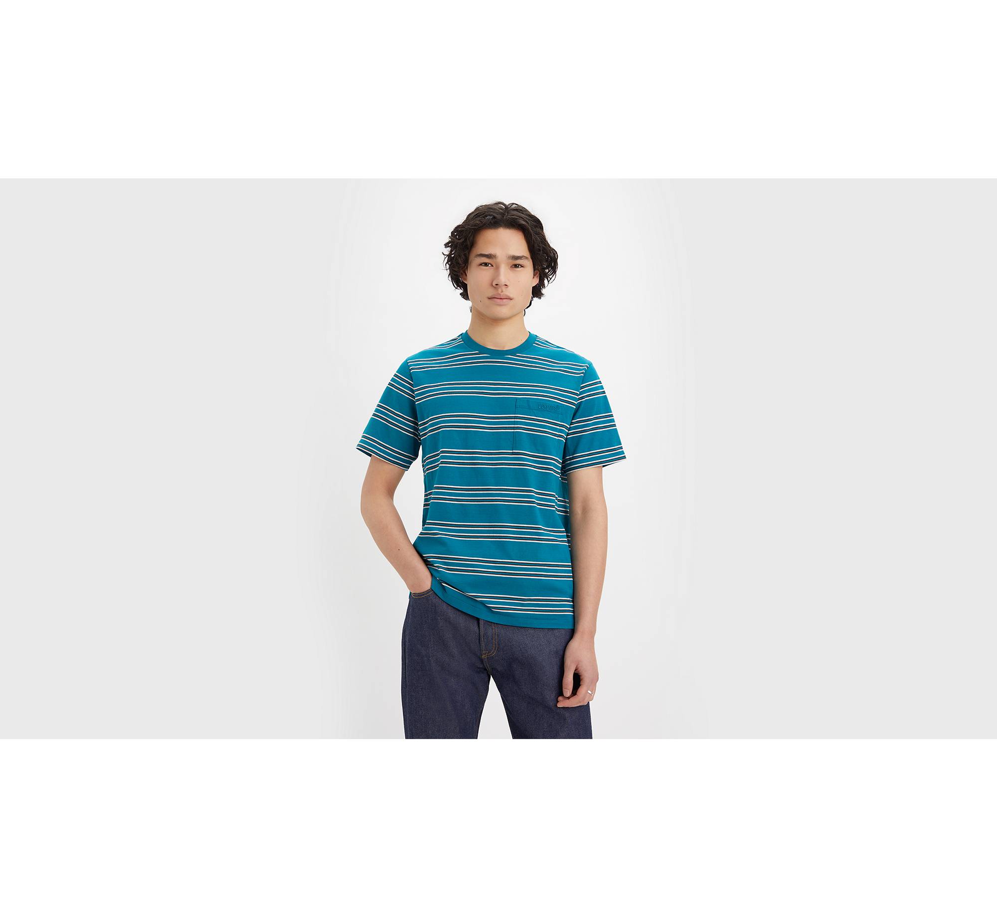 Relaxed Fit T-Shirt mit Tasche 1