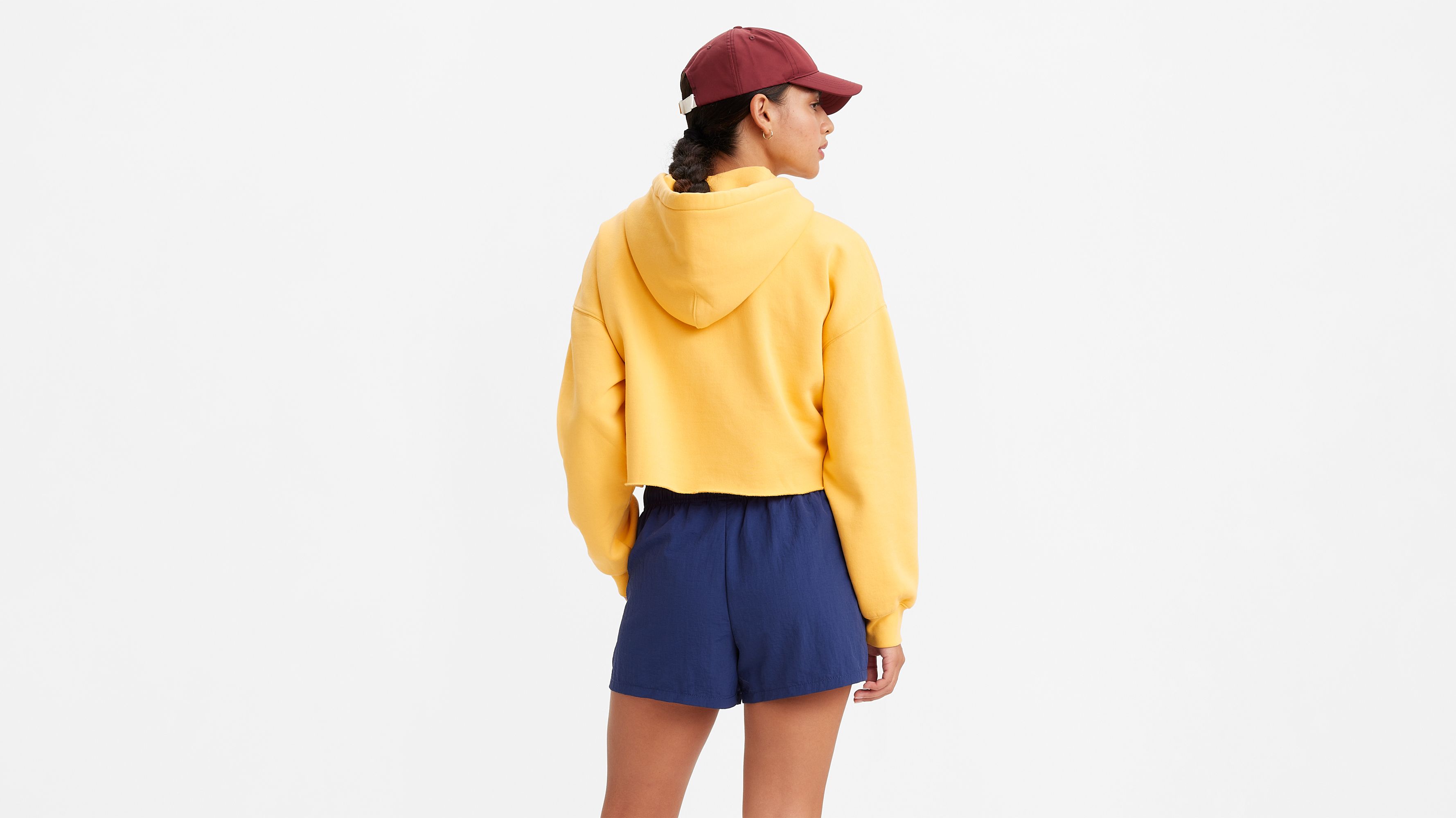 Levi's raw cut cb crop clearance hoodie