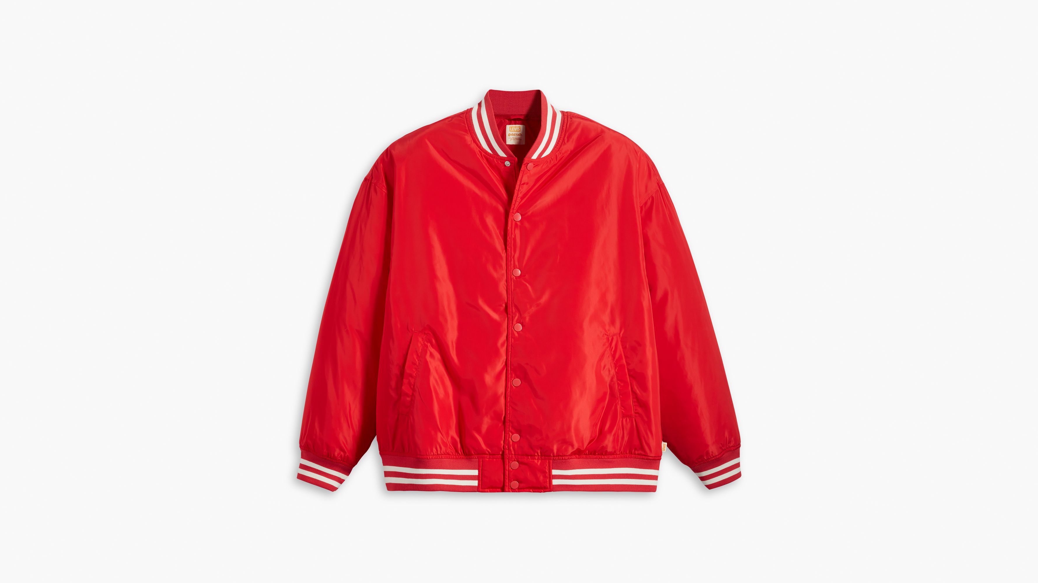 Levis satin 2025 bomber jacket