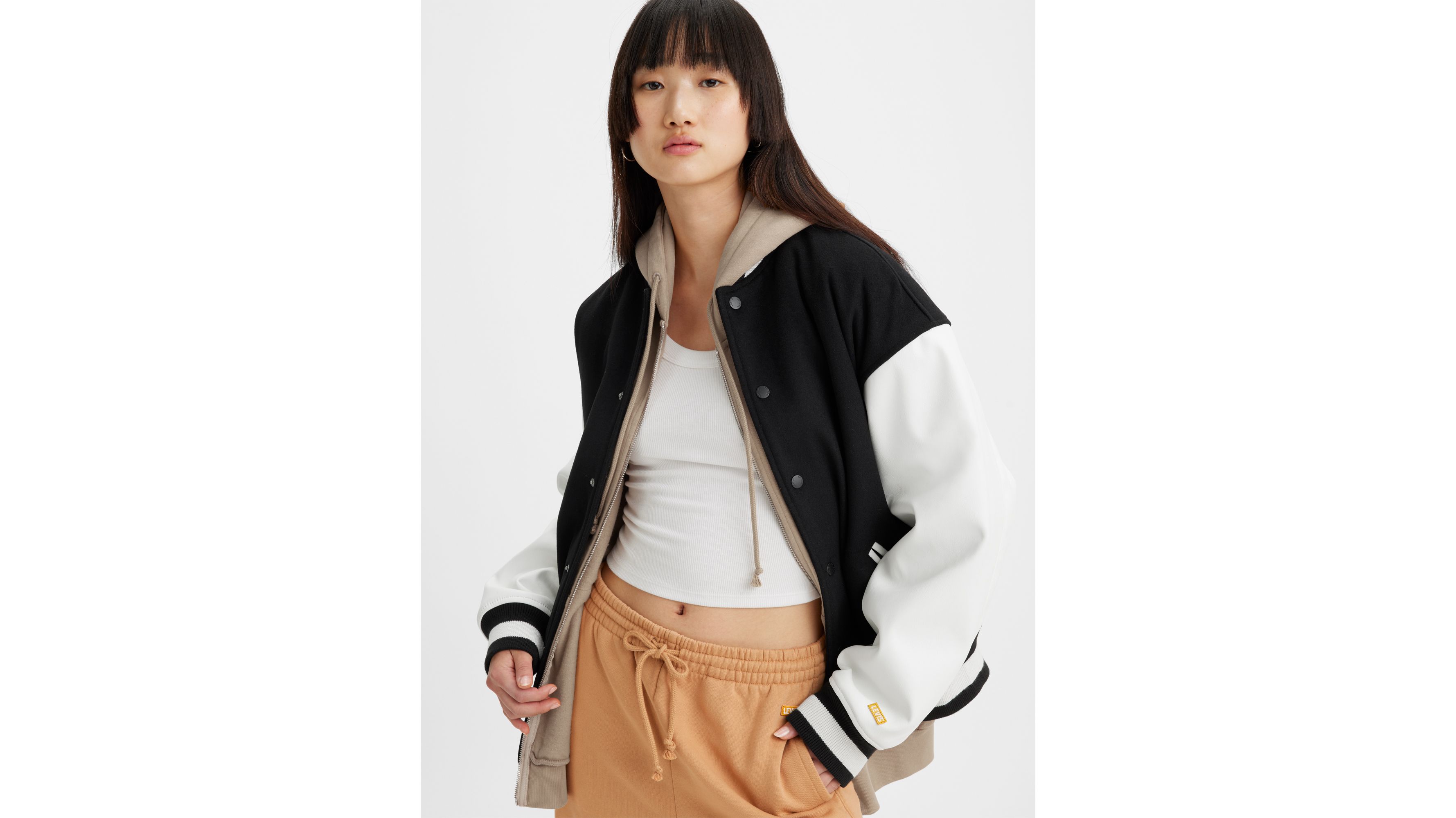 Roots varsity jacket clearance womens