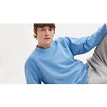 Rundhalsausschnitt Blau Mit - Levi\'s® Practice Sweatshirt | DE