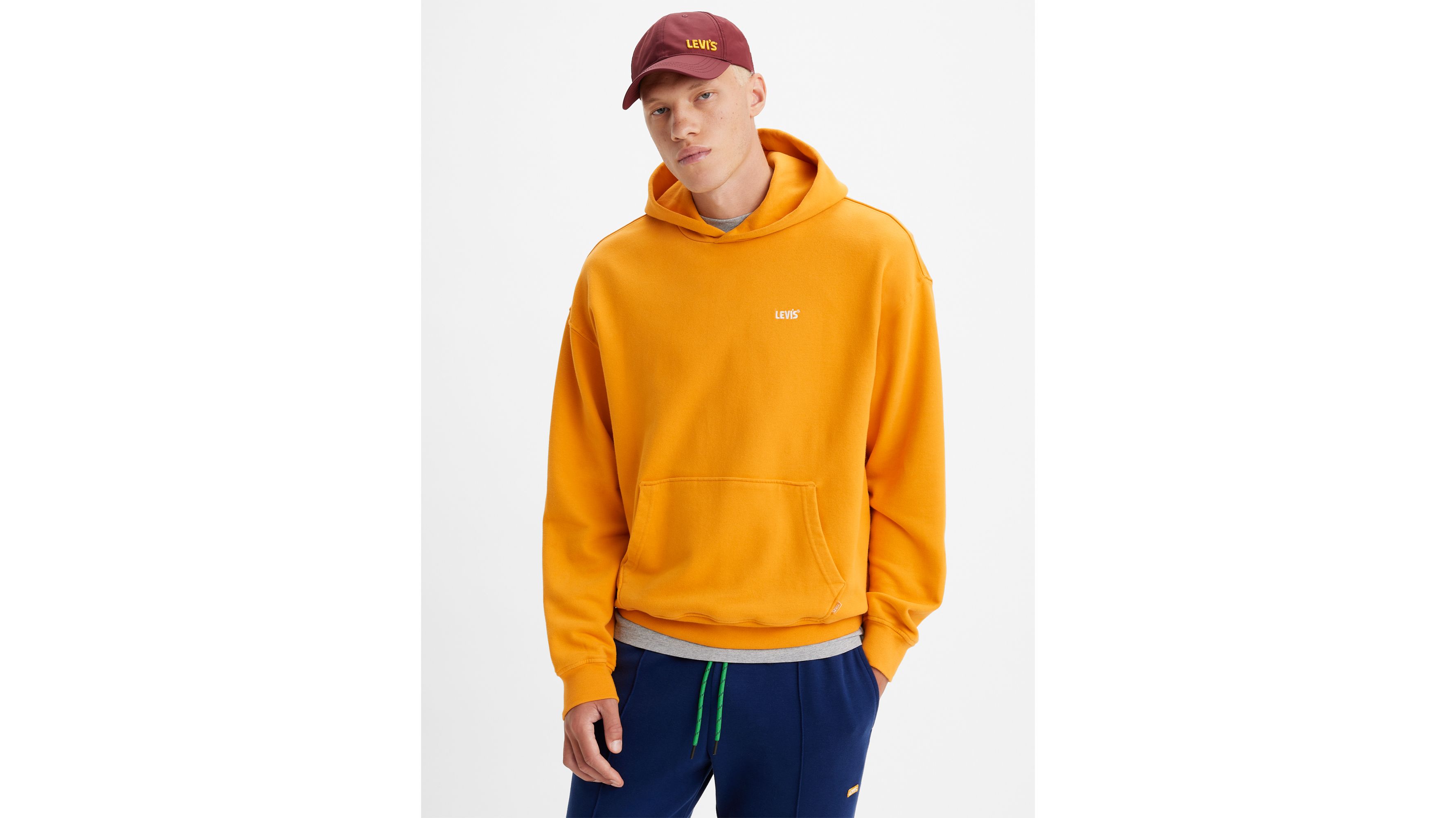 Levi's POLAR FLEECE HOODIE Golden Yellow