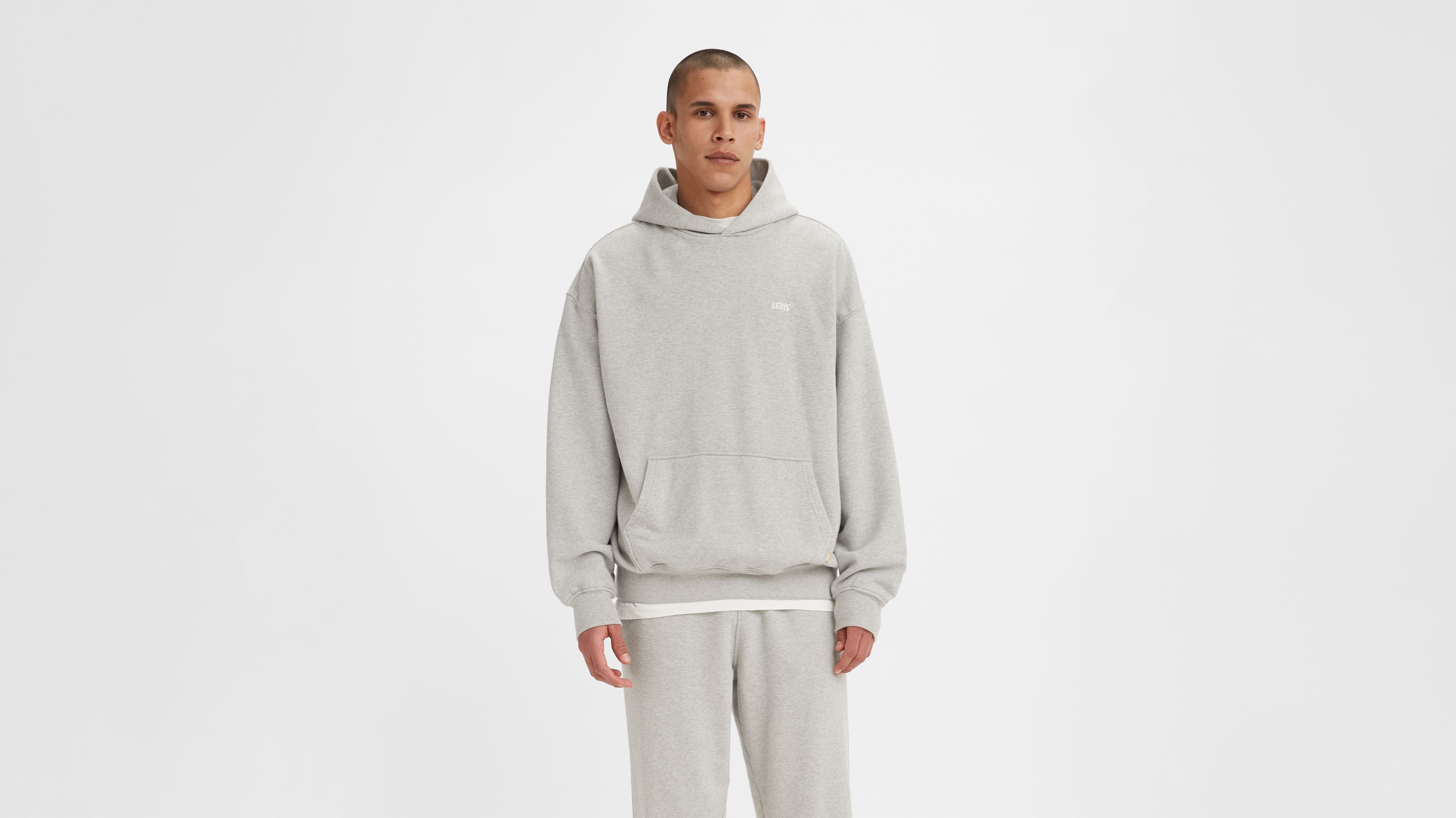 Levi's hot sale sweatshirt grey