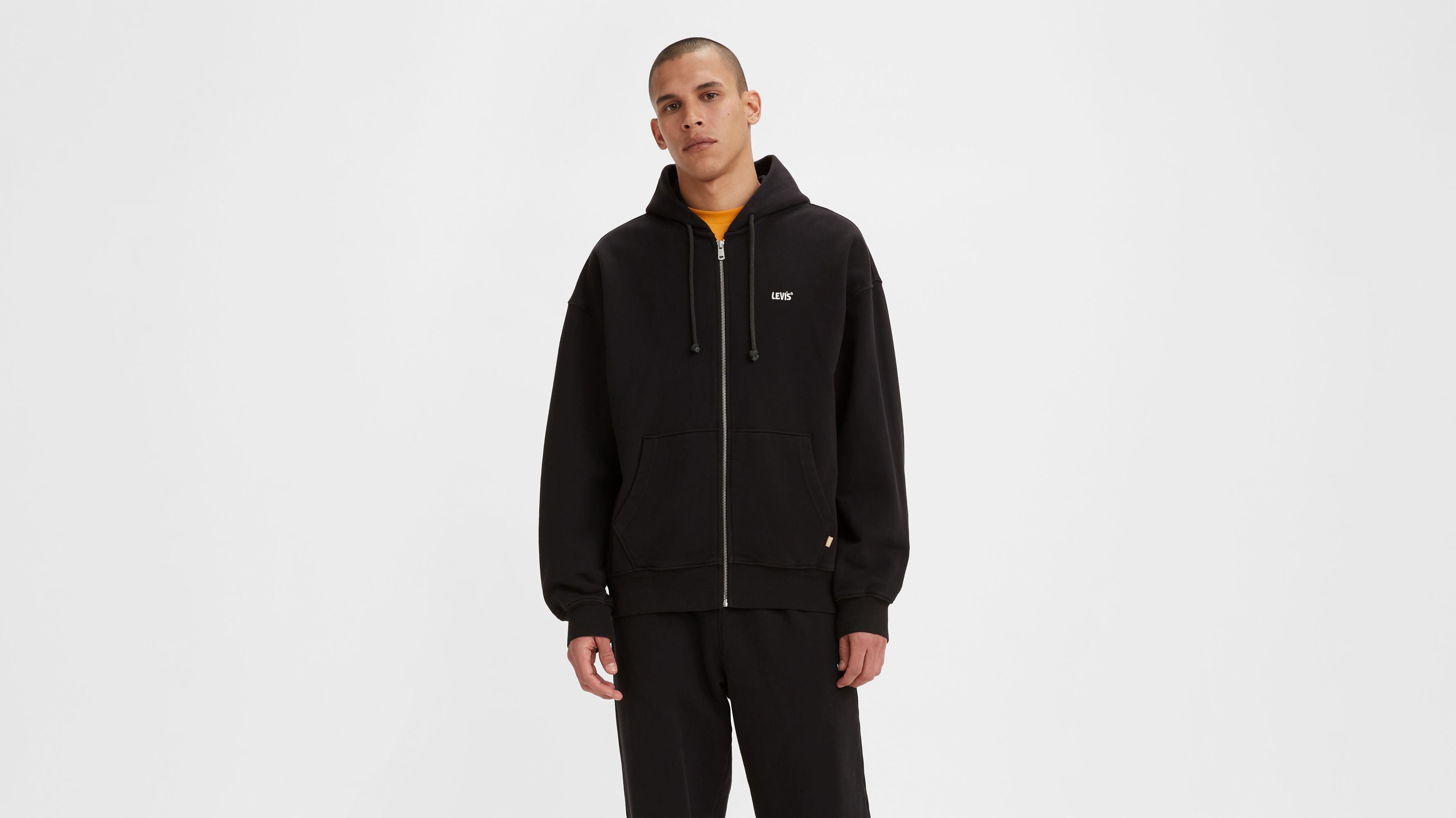 Levi's Zip-Up Hoodie - Men's - Mineral Black M