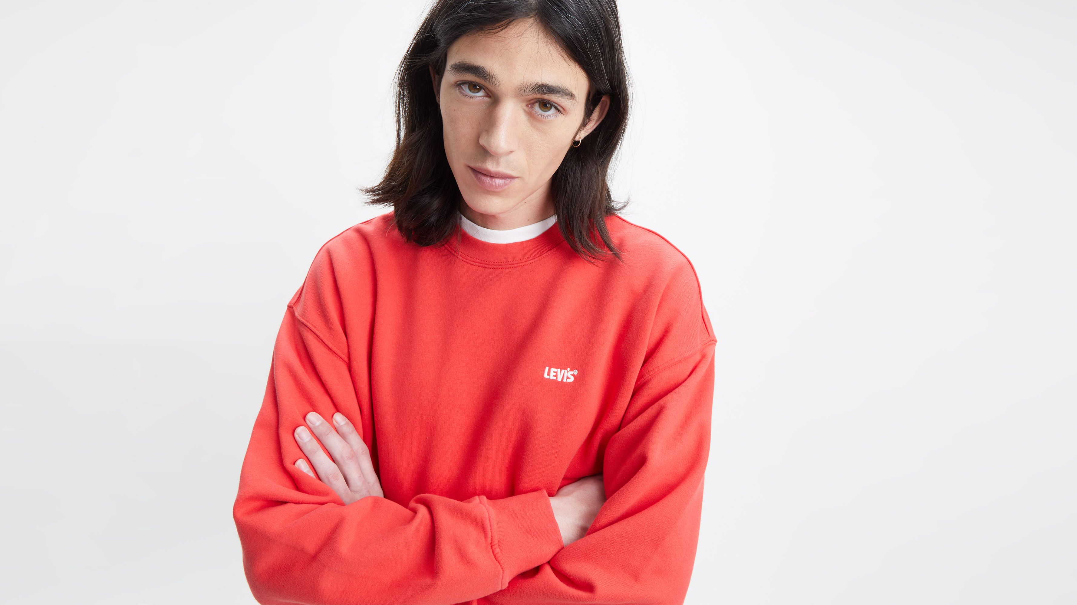 Levis hot sale red sweatshirt