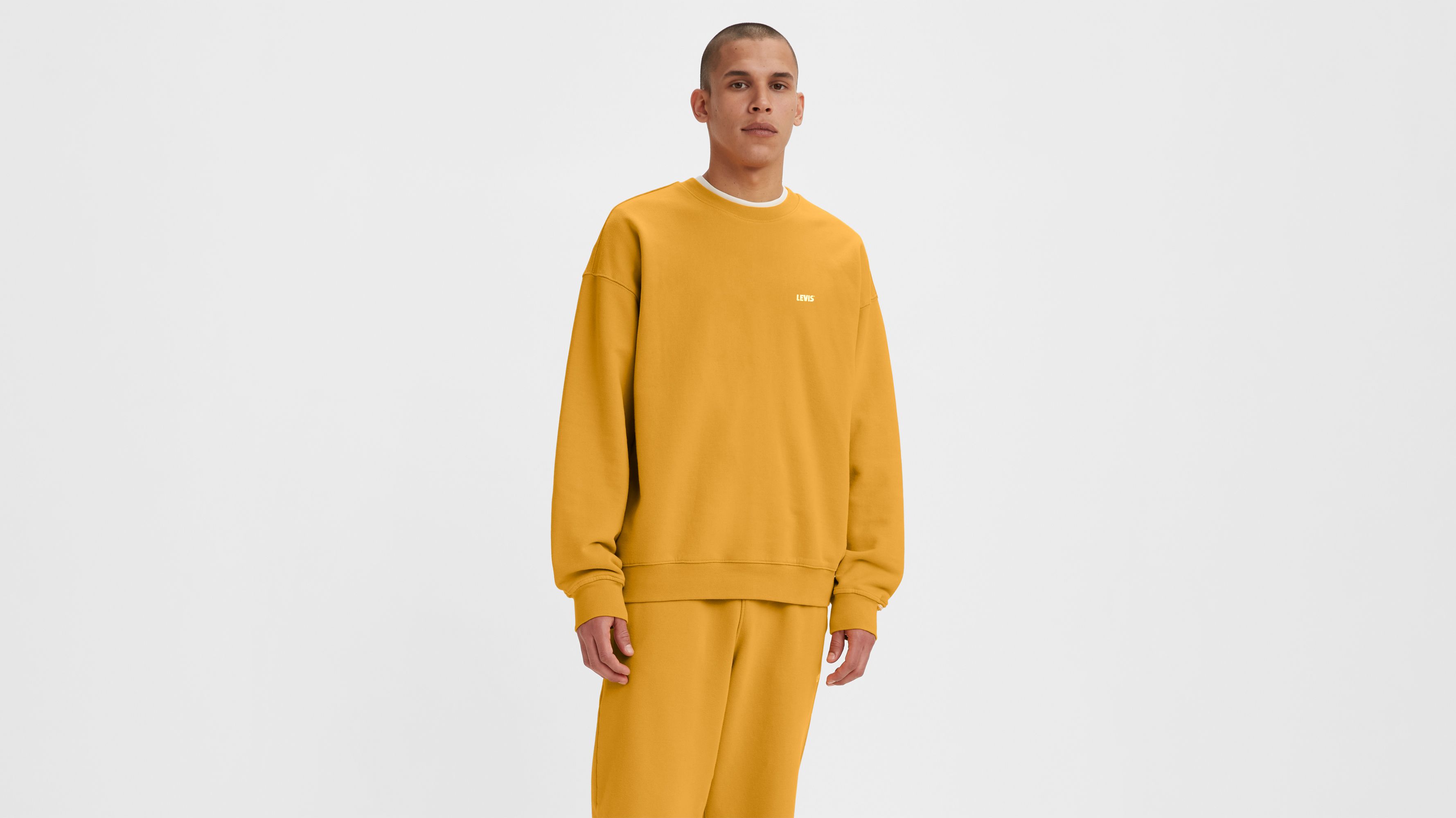 Levis mustard sweatshirt hot sale