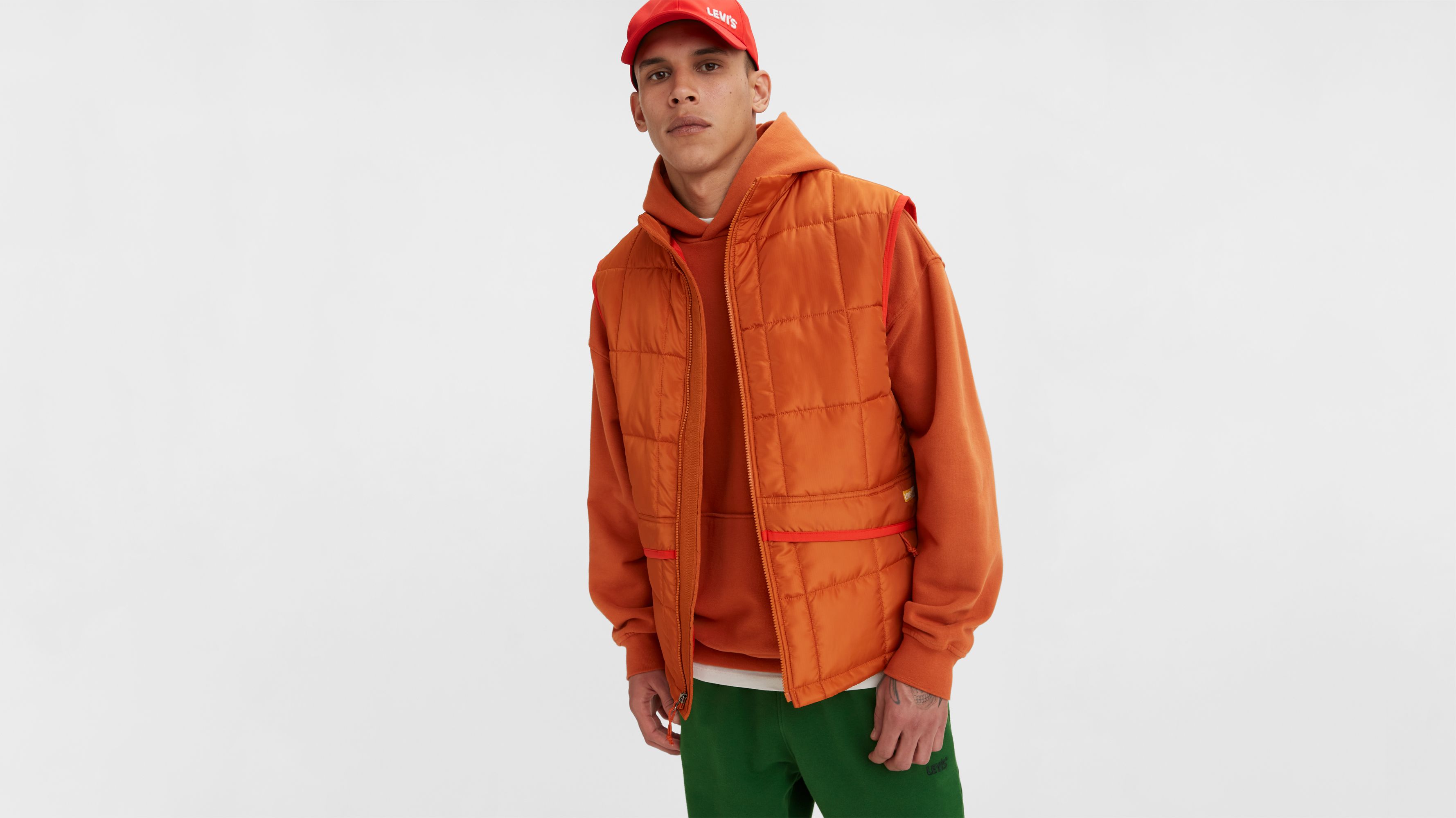 Veste jean online orange