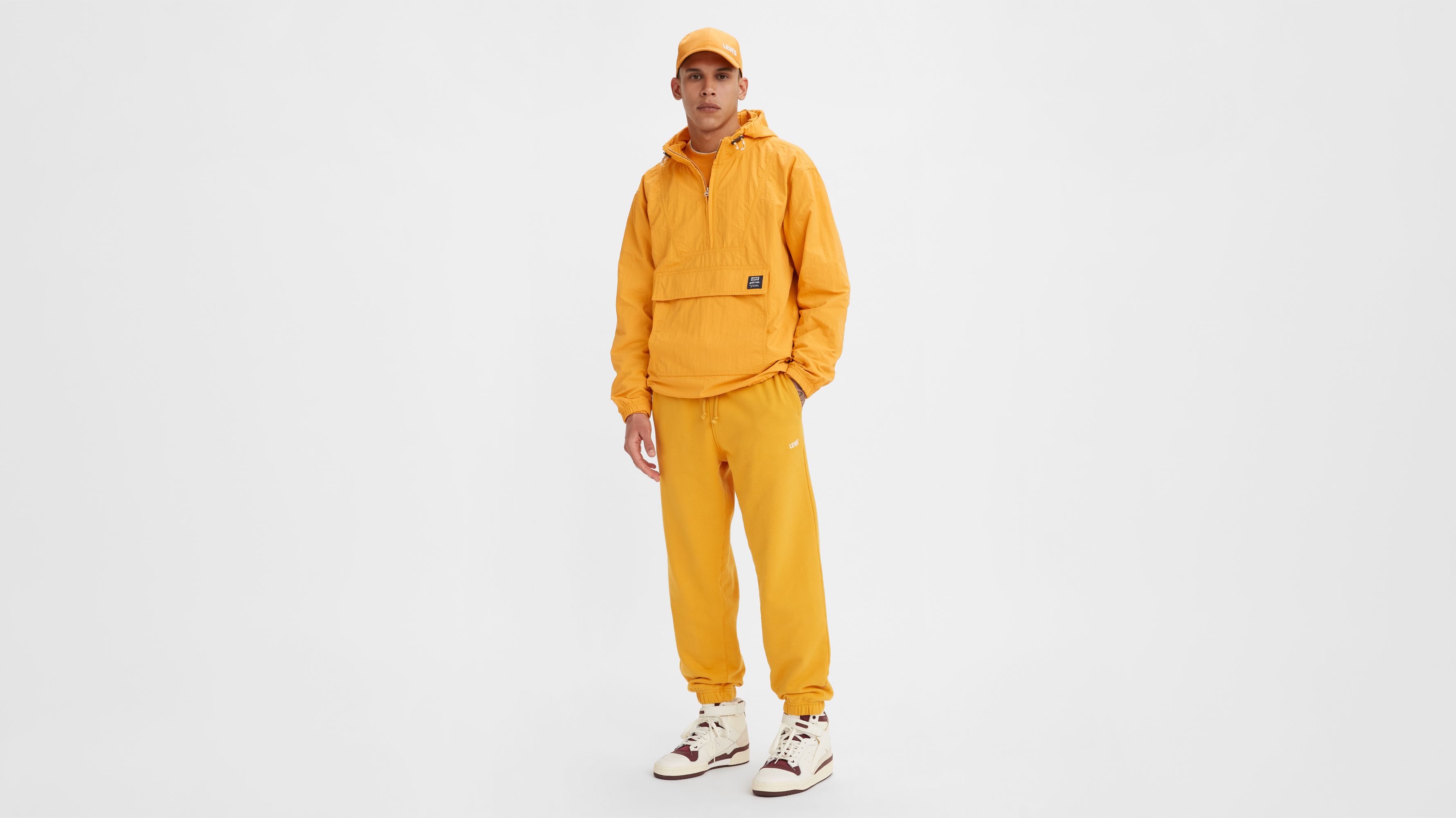 Champion yellow heavy store velour track pants