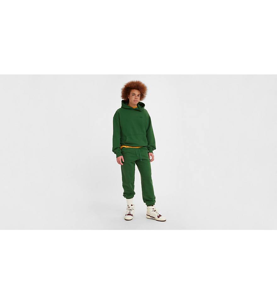 Pantalón chándal verde militar con bolsillos de Levis para niño