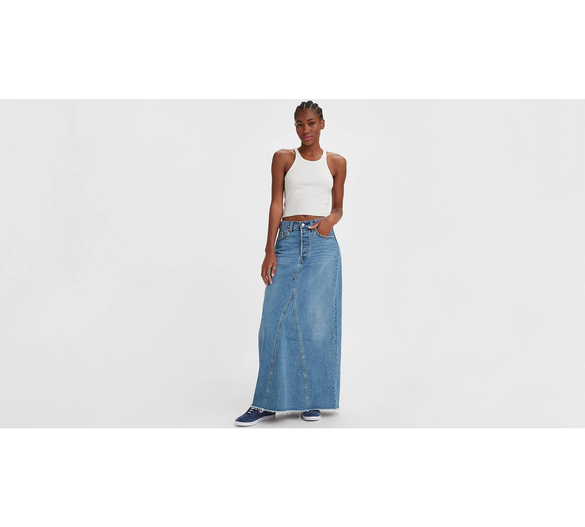 Levi’s® Iconic Long Denim Midi Skirt