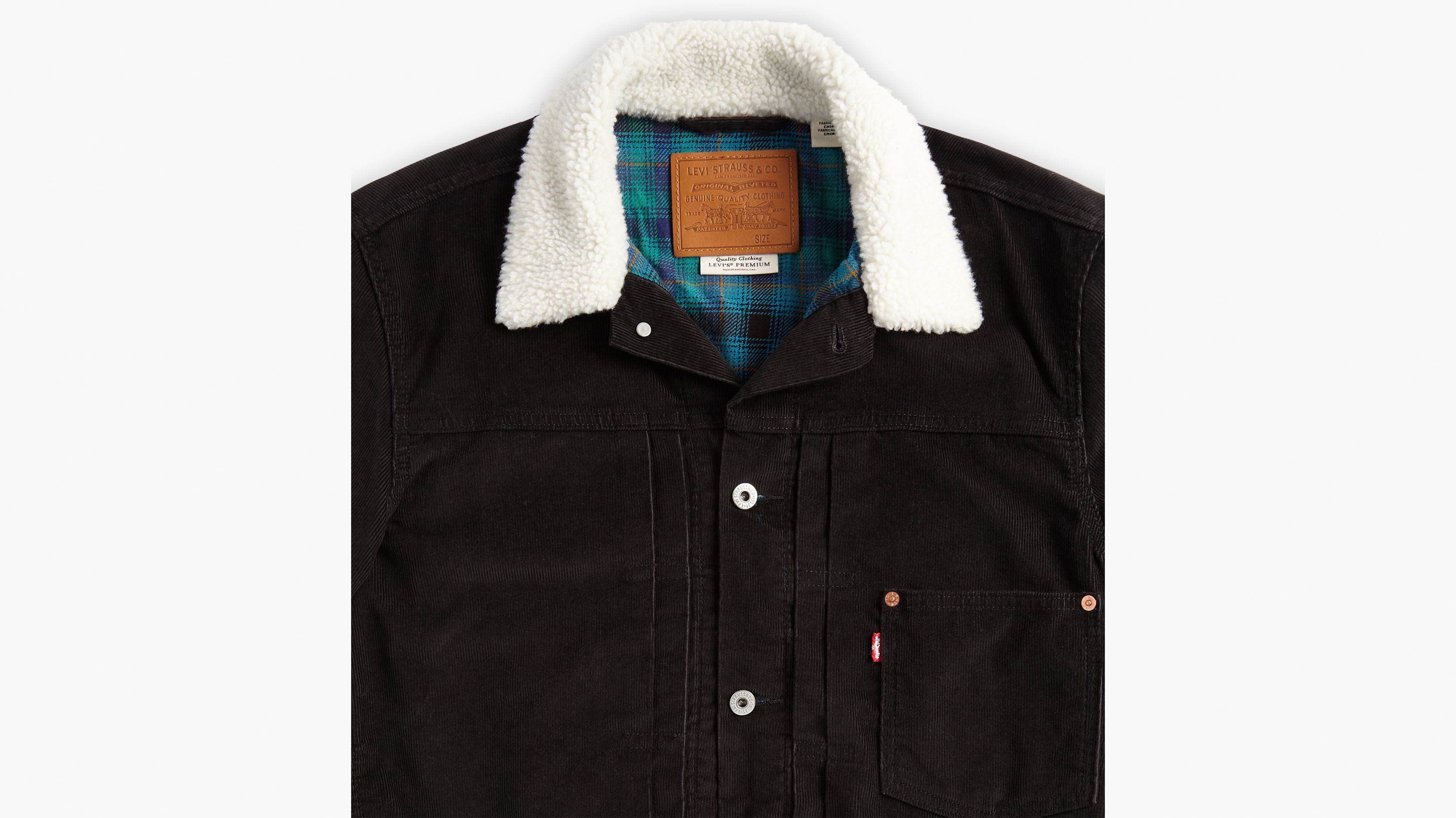 Lined Type I Corduroy Jacket - Black | Levi's® US