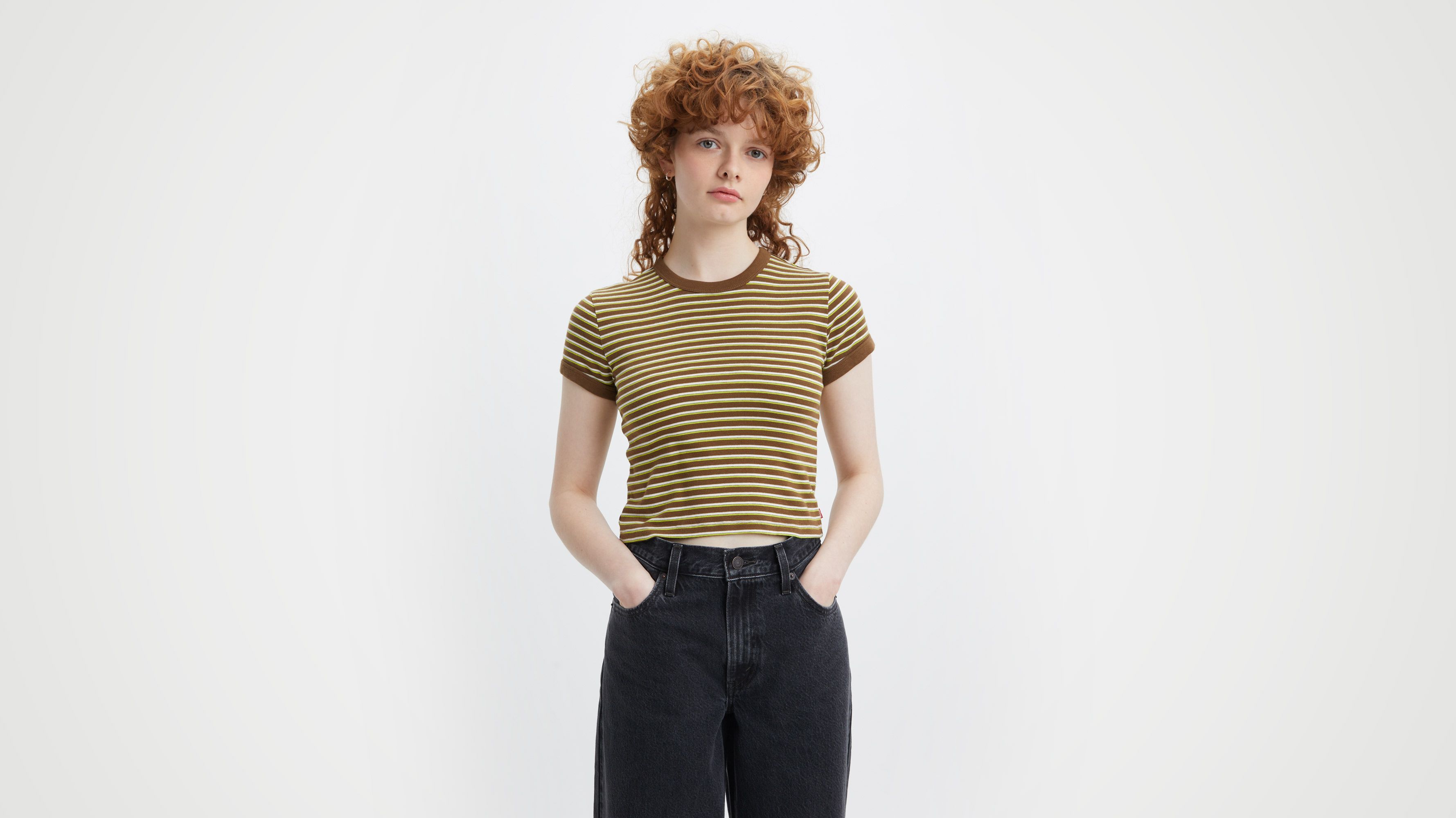 Ringer Mini Tee - Brown | Levi's® US