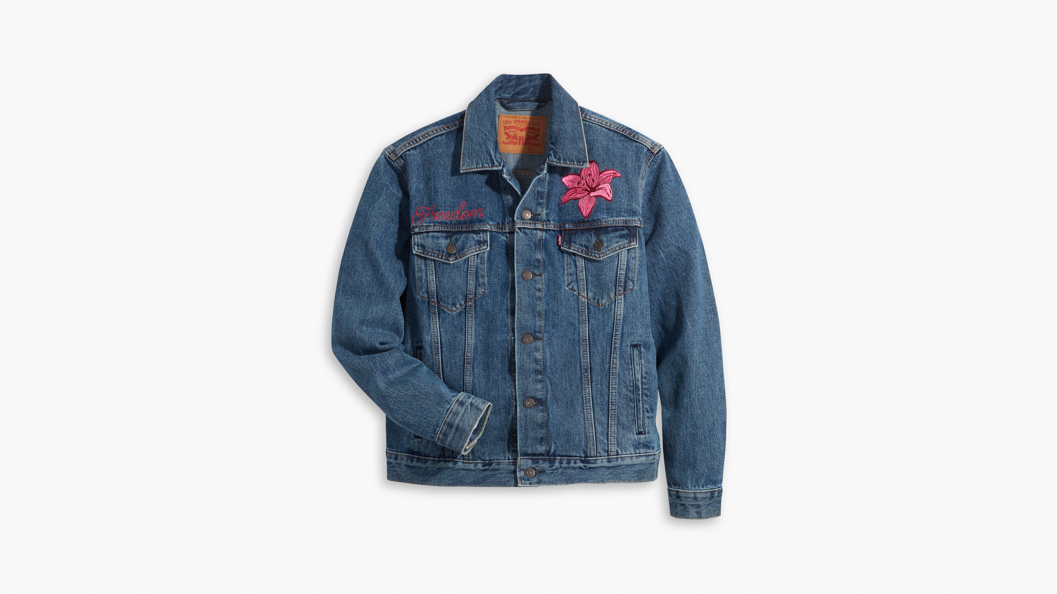 Levi embroidered hot sale jacket