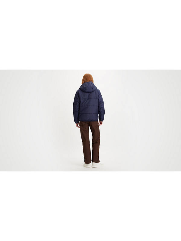 Telegraph Hooded Short Jacket - Blue | Levi's® GE