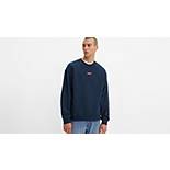 Relaxed Fit Baby Tab Rundhals-Sweatshirt 1
