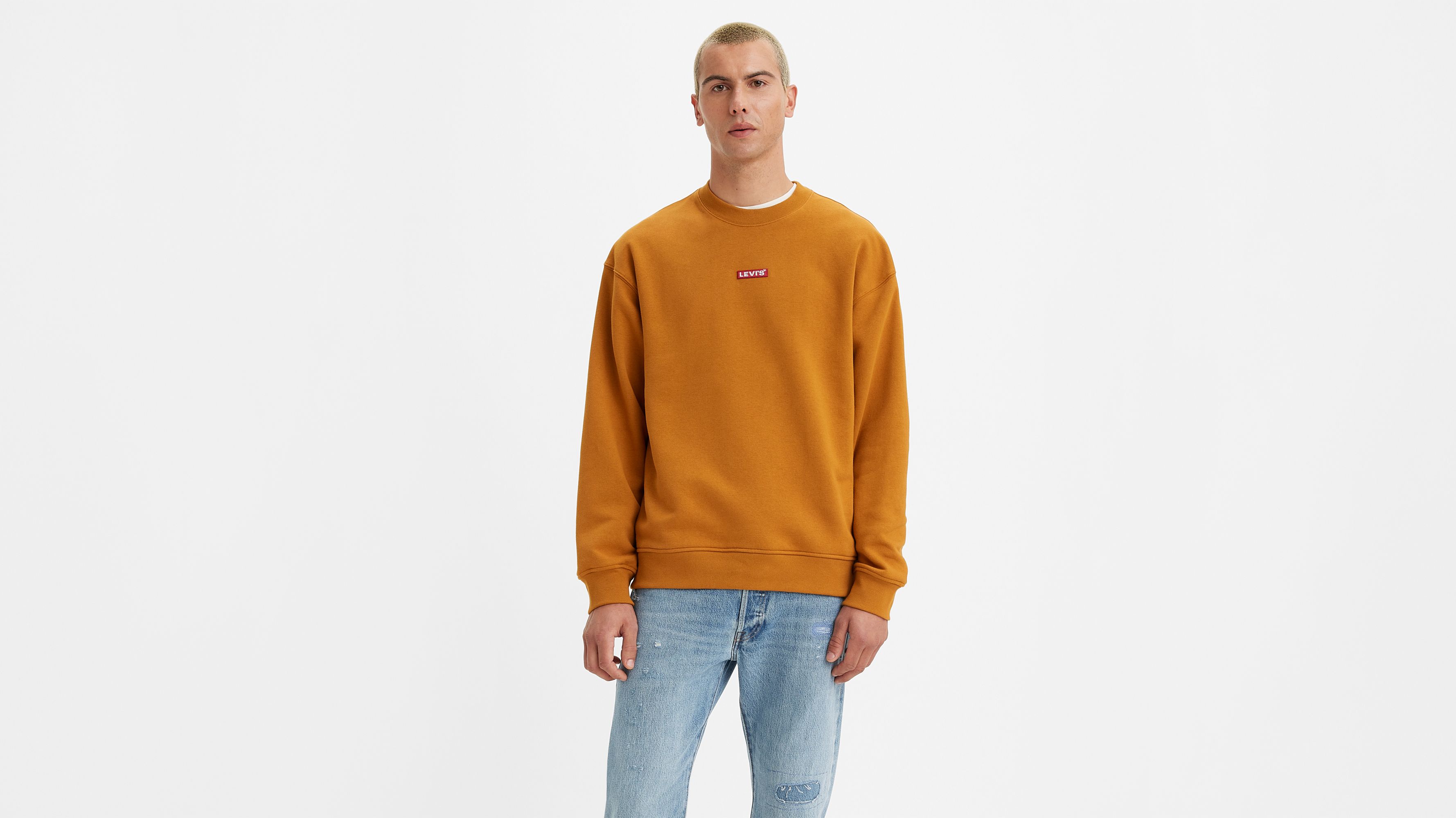 Relaxed Baby Tab Crew Sweatshirt - Brown | Levi's® MC