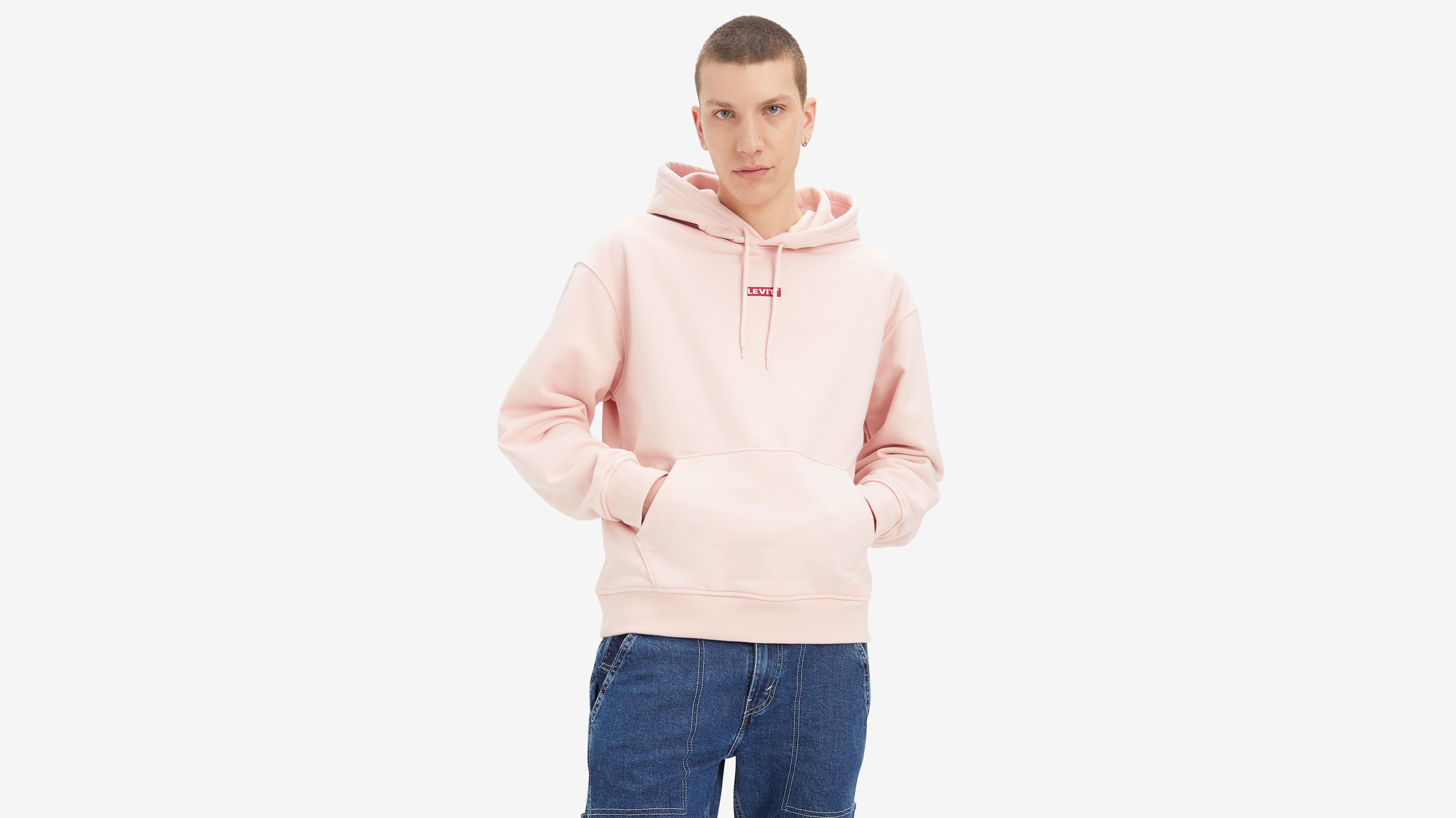 Relaxed Baby Tab Hoodie Pink Levi s AD