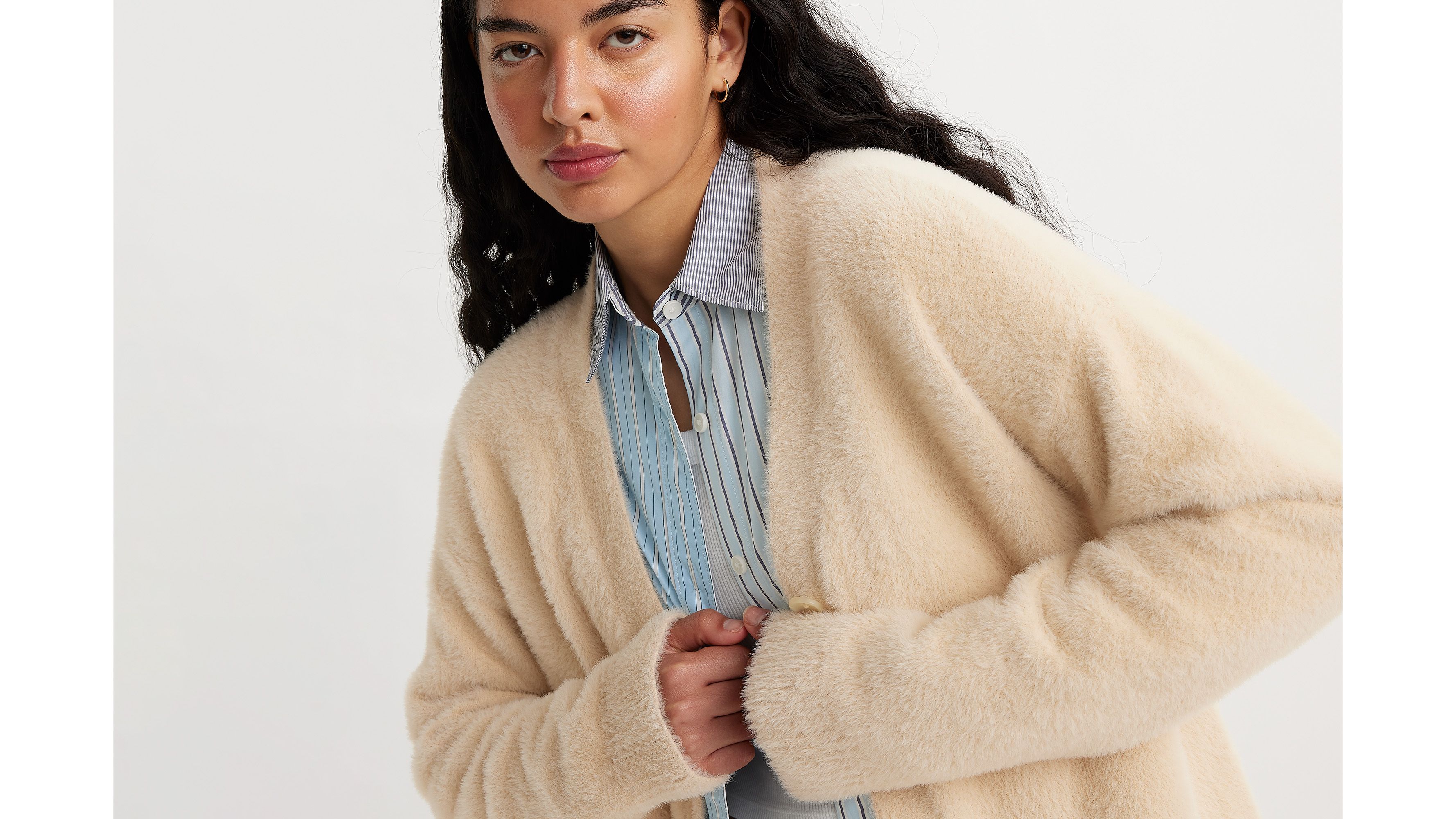 Gallery Cardigan Sweater - White | Levi's® CA