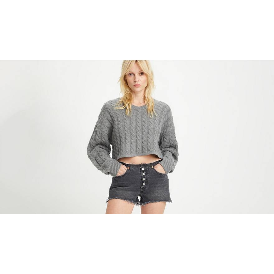 Rae Cropped Sweater 1