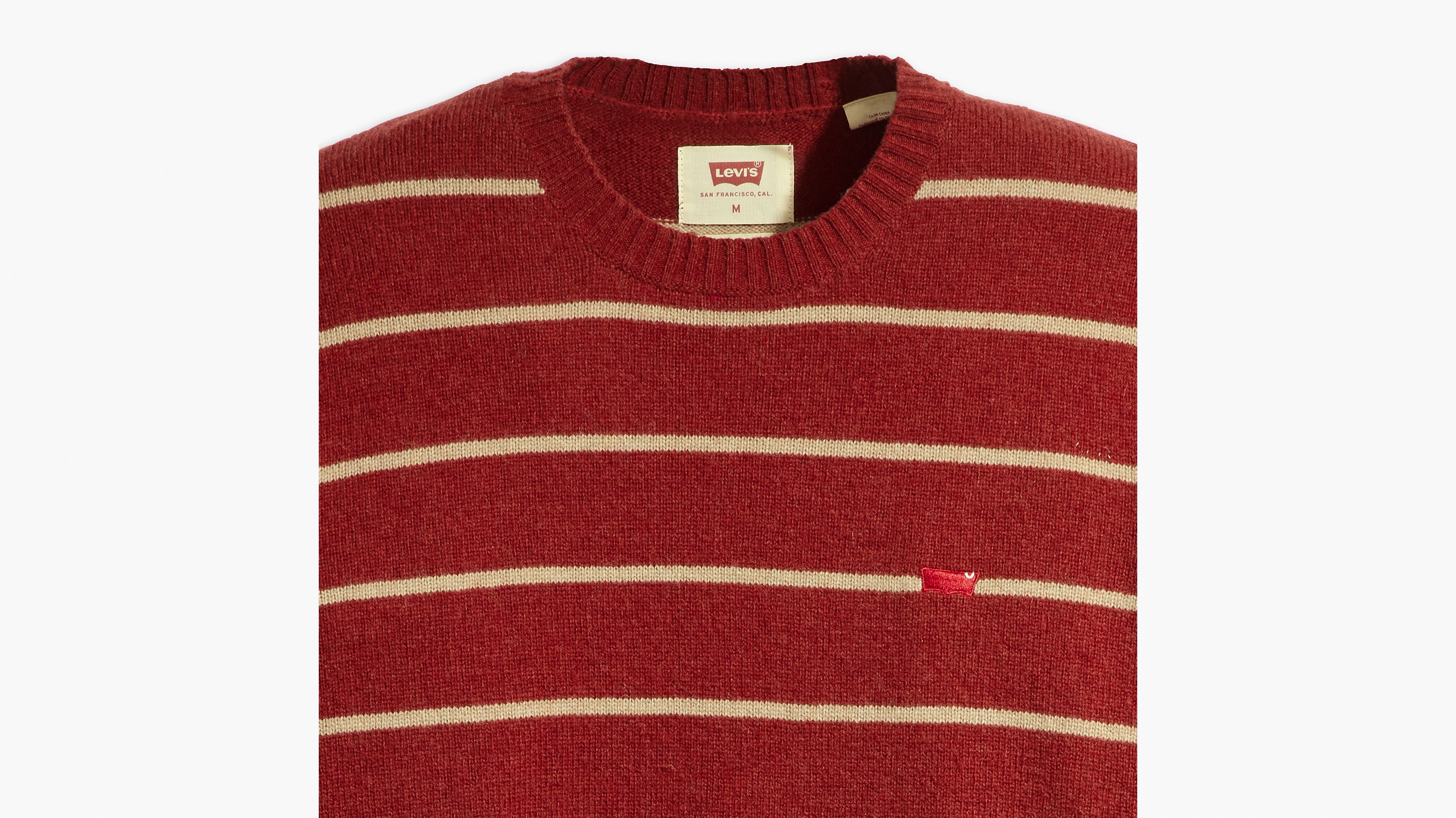 Levi's red shop white blue sweater