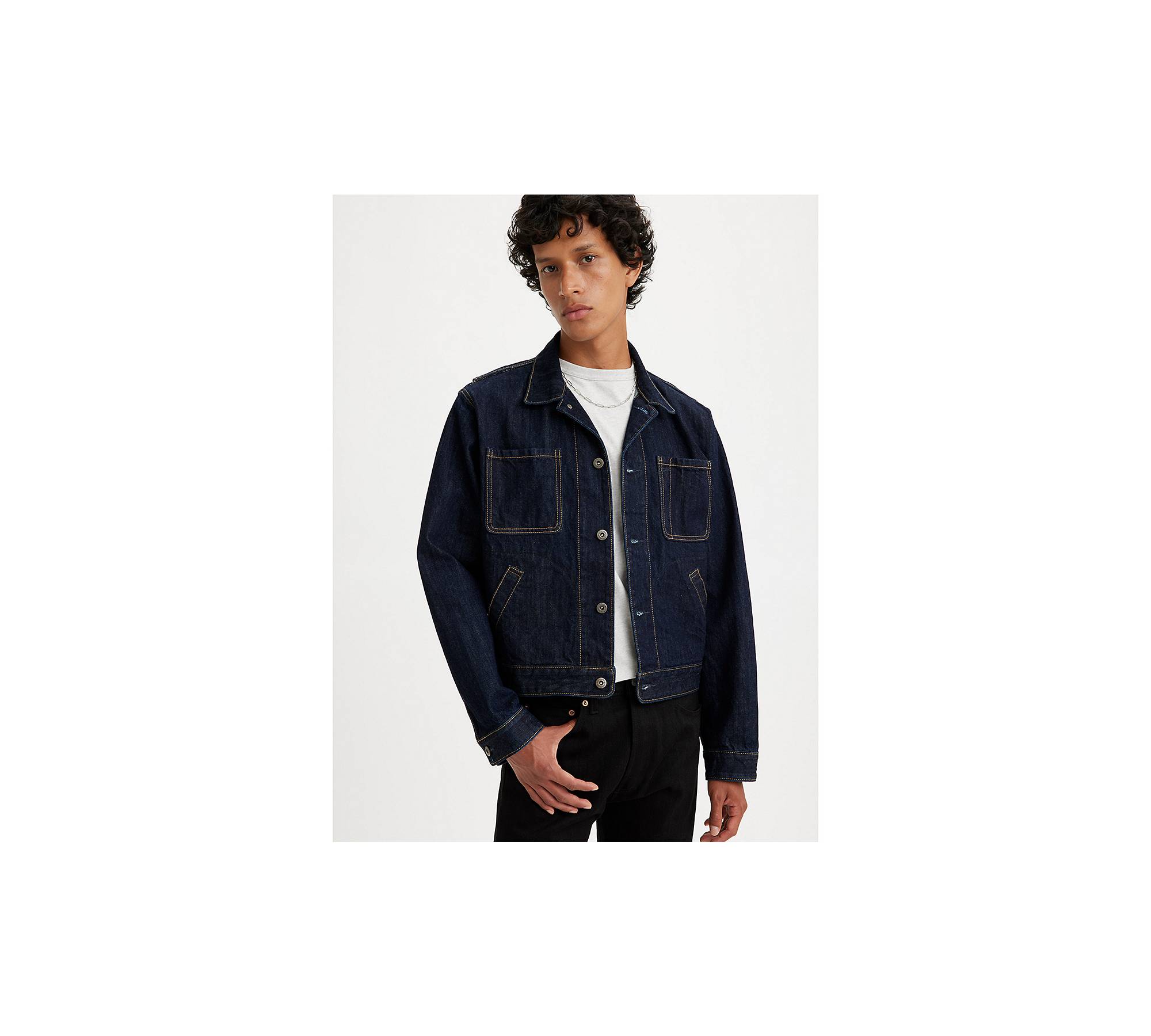 Levi's® Made & Crafted® Utility Trucker Jacket - Blue | Levi's® GB