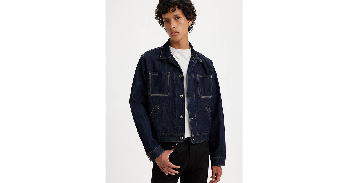Levi's® Made & Crafted® Utility Trucker Jacket - Blue | Levi's® GE