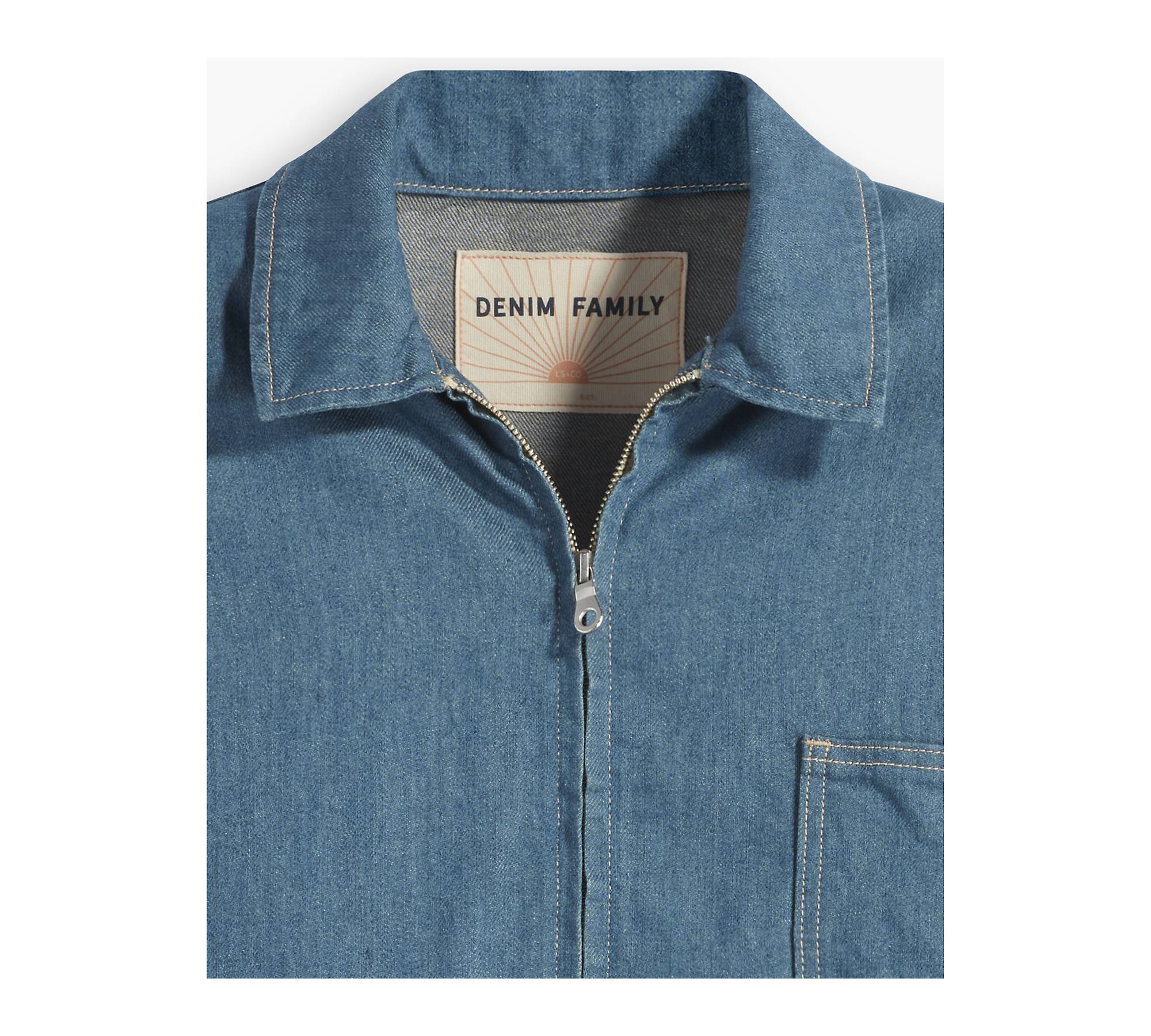 Levi's® Made & Crafted® Denim Family Cropped Jacket - Blue | Levi's® IT