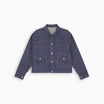 Levi's® Made In Japan 1879 Geplooide truckerjack blouse 1