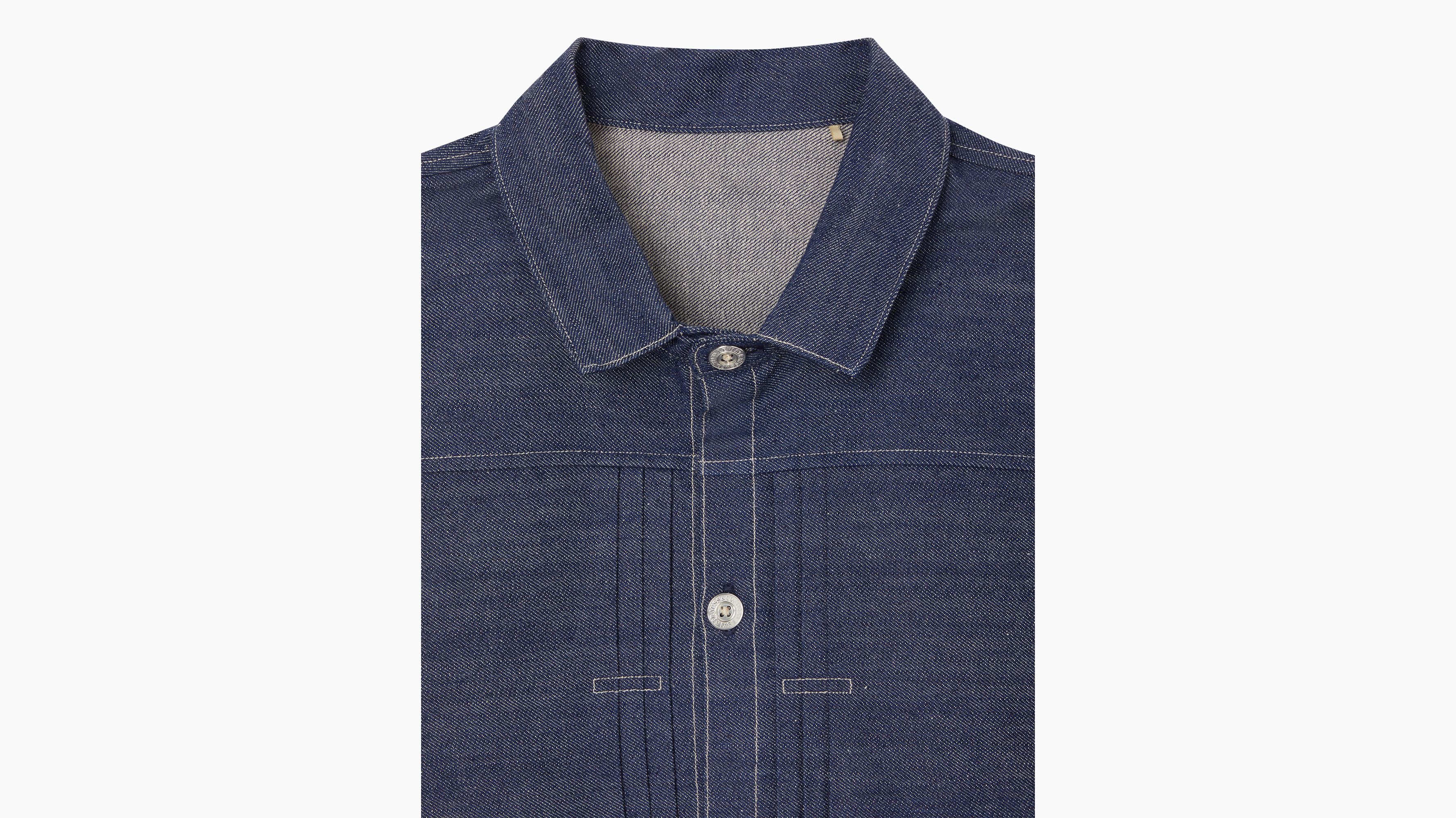 Levi's® Made In Japan 1879 Pleated Blouse Trucker Jacket - Blue
