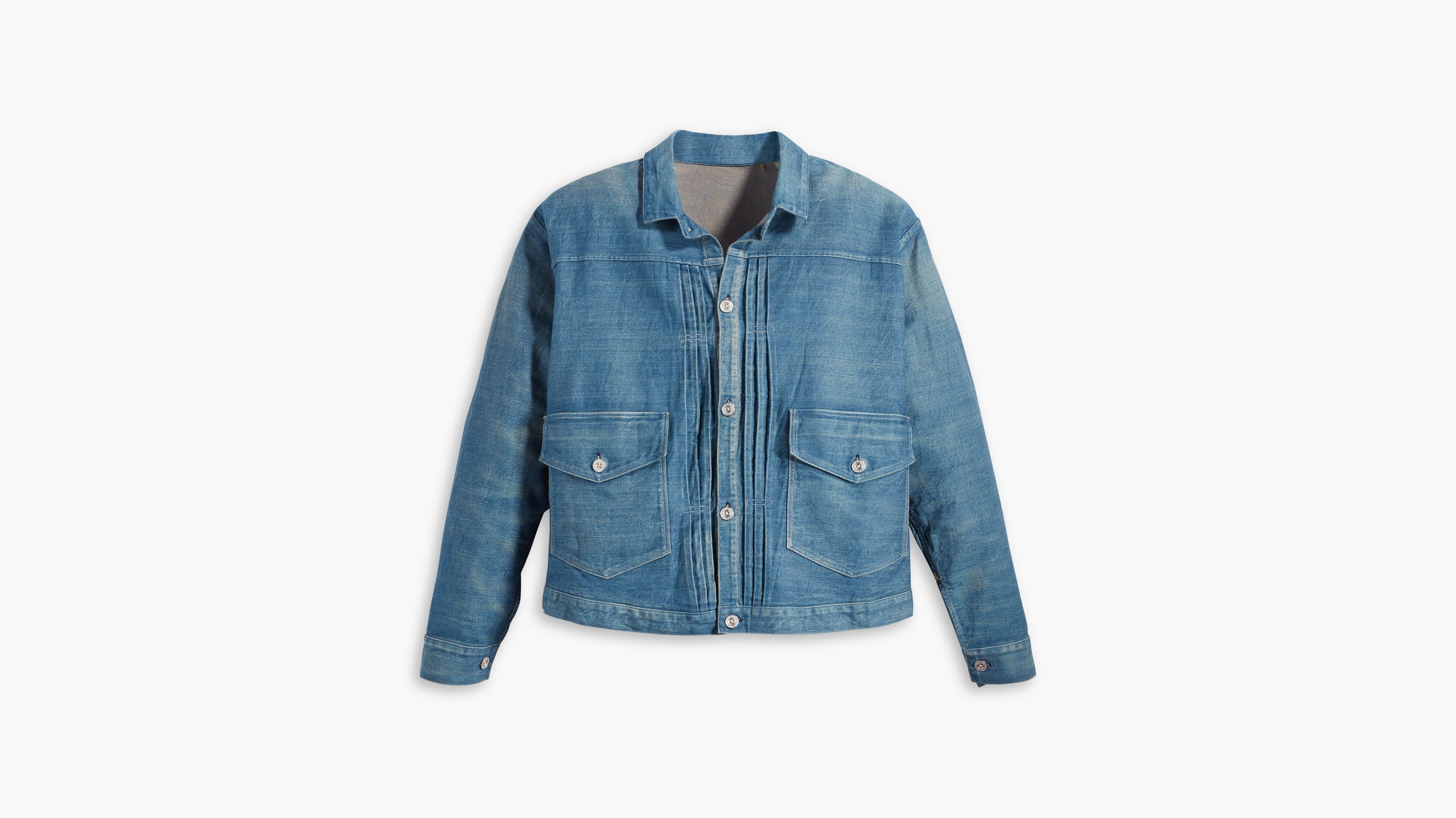 Levi's: Made & Crafted Buttoned Denim Jacket - Farfetch