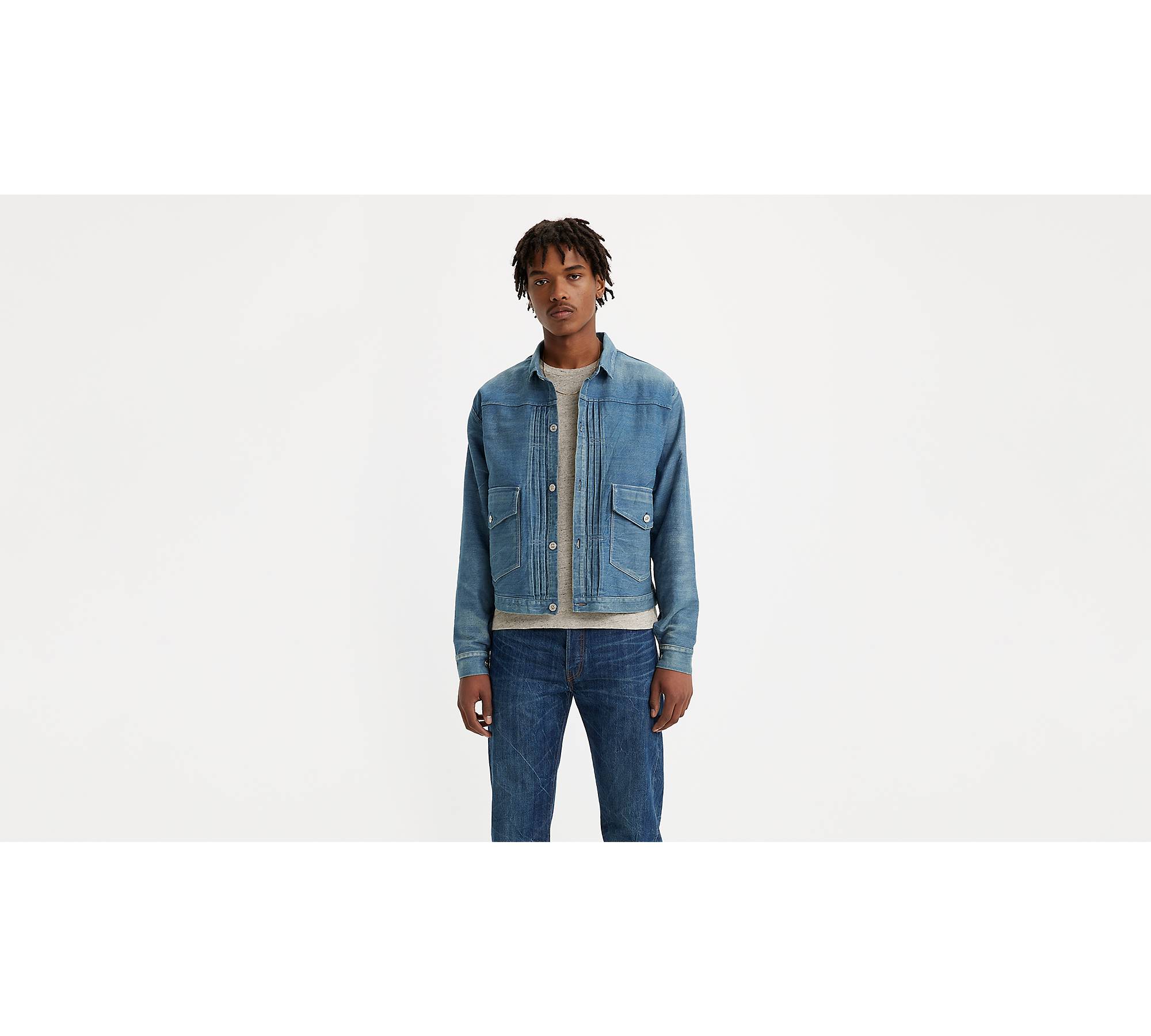 Levi's® Vintage Clothing 1879 Pleated Blouse Jacket - Blue | Levi's® IT