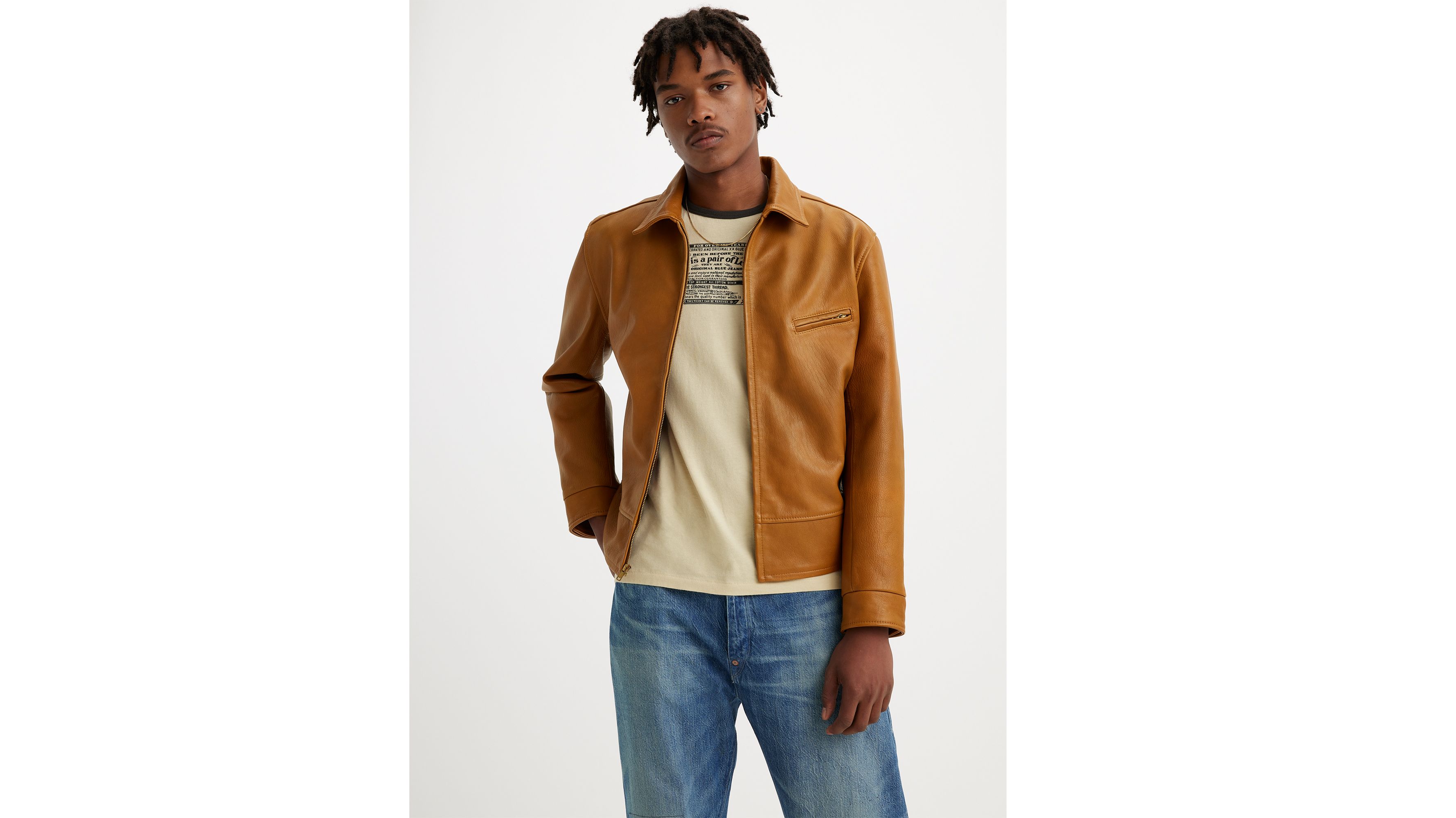 Levi's® Vintage Clothing 1940s Leather Jacket - Brown | Levi's® LV