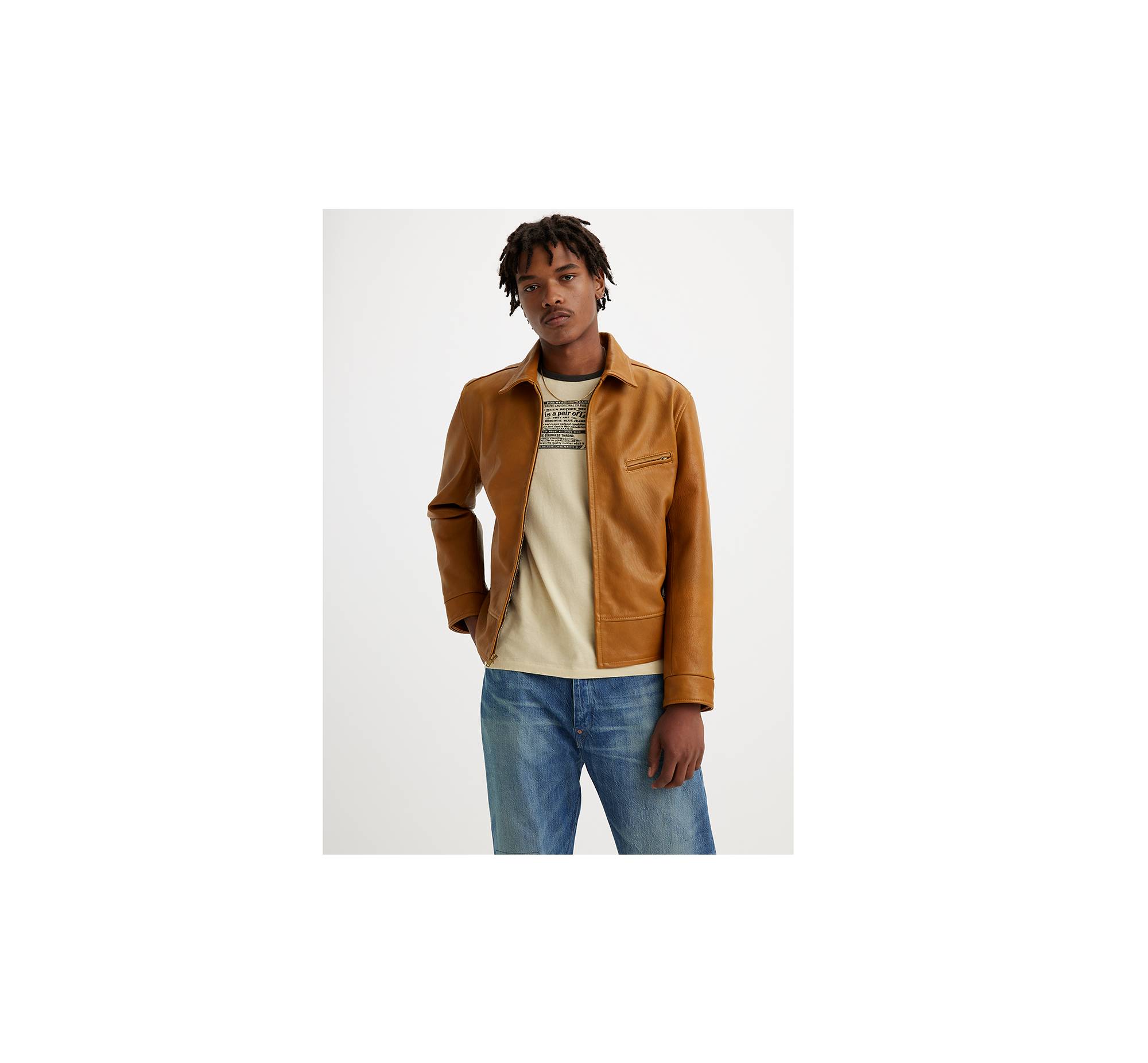 Levi's® Vintage Clothing 1940s Leather Jacket - Brown | Levi's® KZ