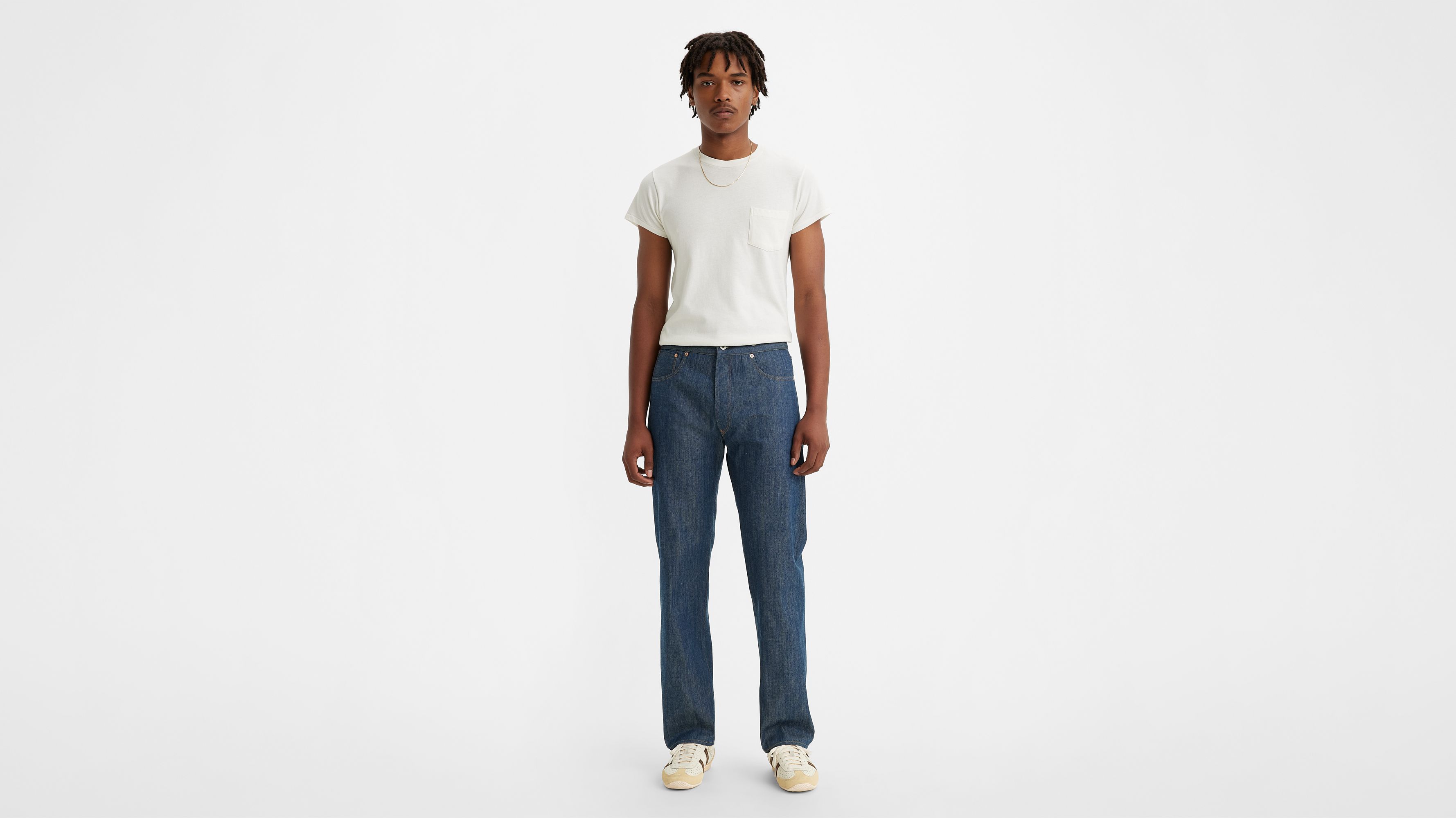 1901 Cone Mills White Oak 501® Men's Jeans - Dark Wash | Levi's® US