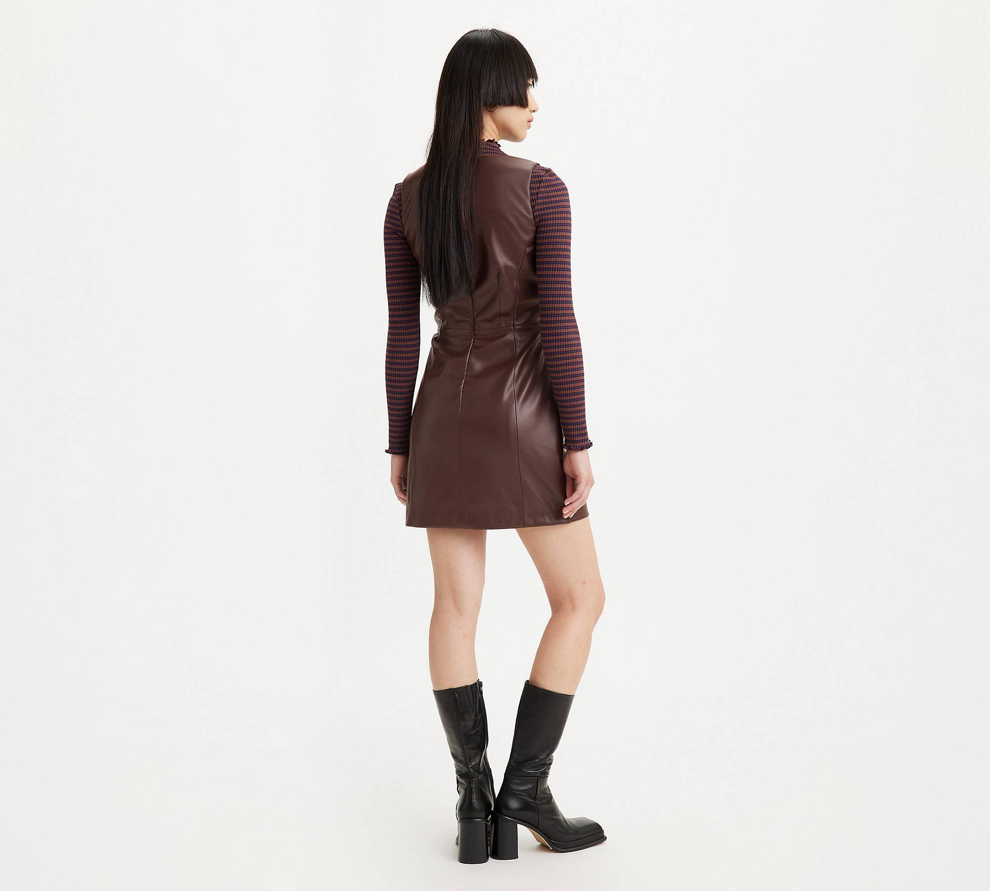 Penny Faux Leather Dress - Brown | Levi's® US