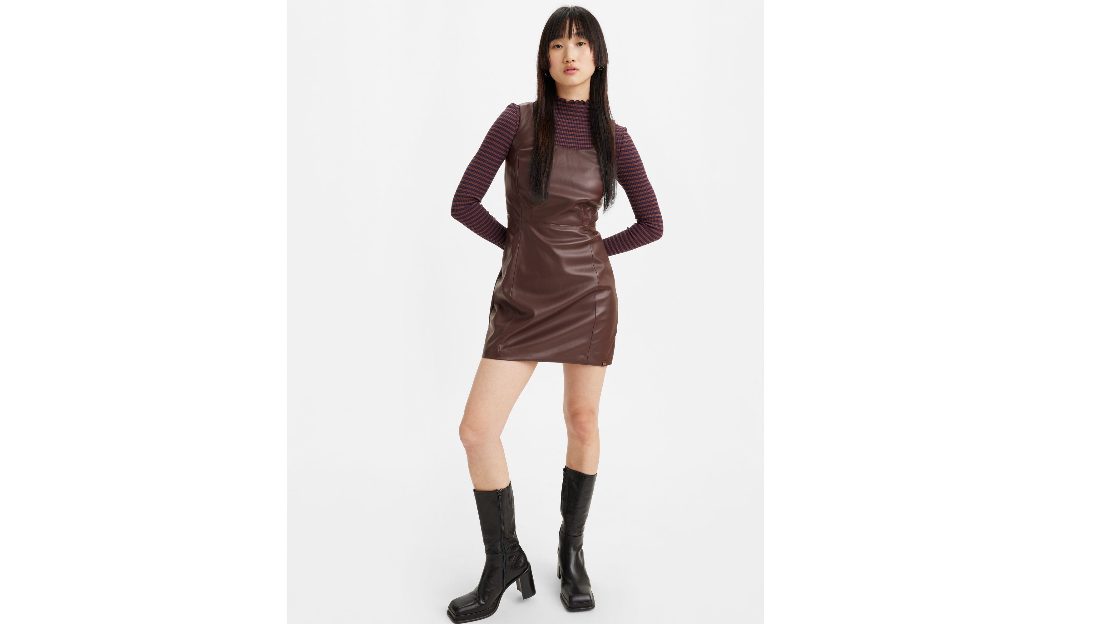 Leather Dresses, 100% Vegan Faux Leather