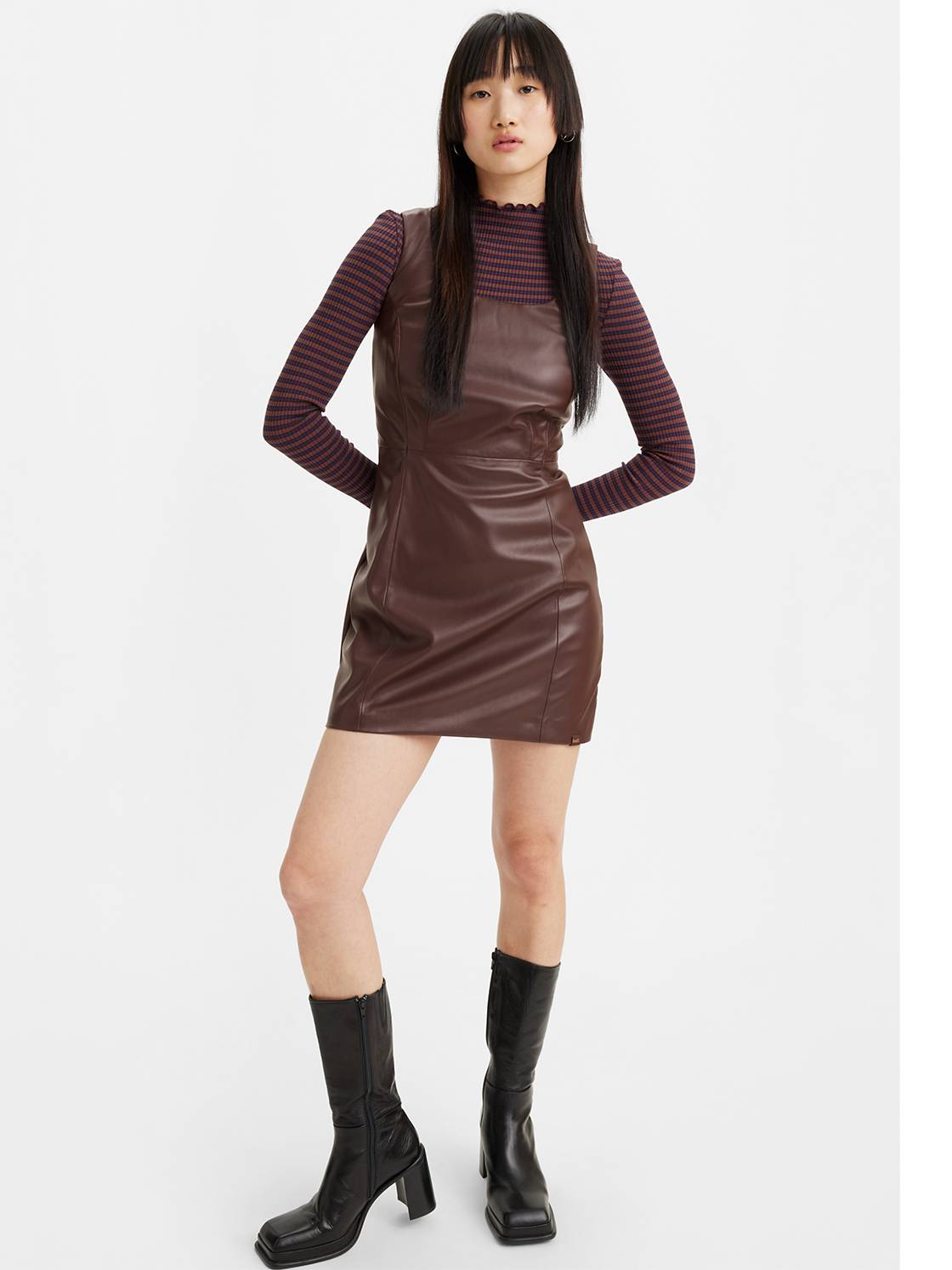 Penny Leather Dress 1