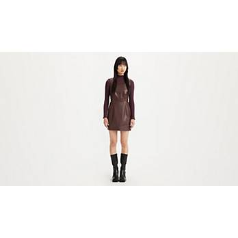 Penny Faux Leather Dress 2