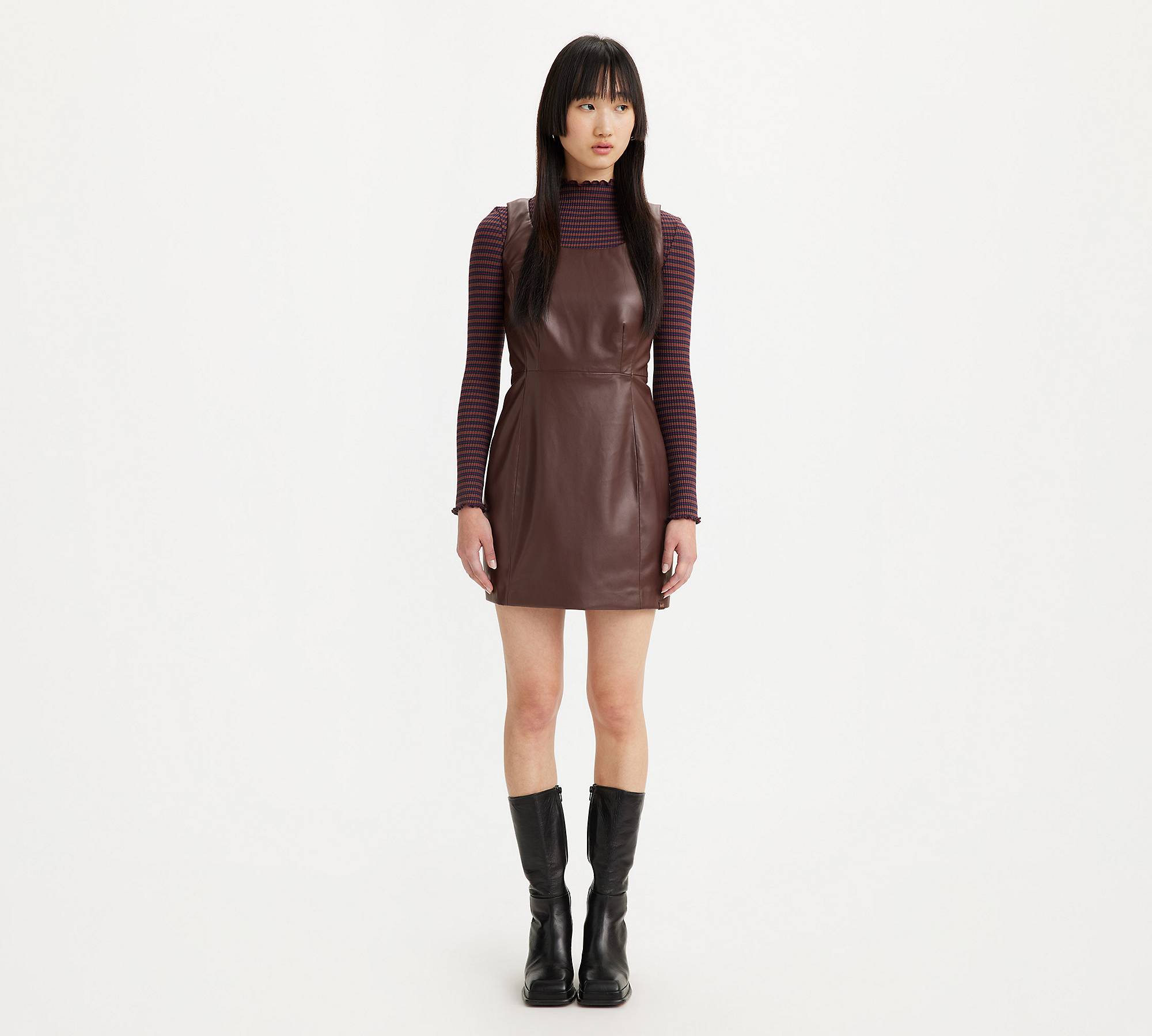 Penny Faux Leather Dress - Brown | Levi's® US